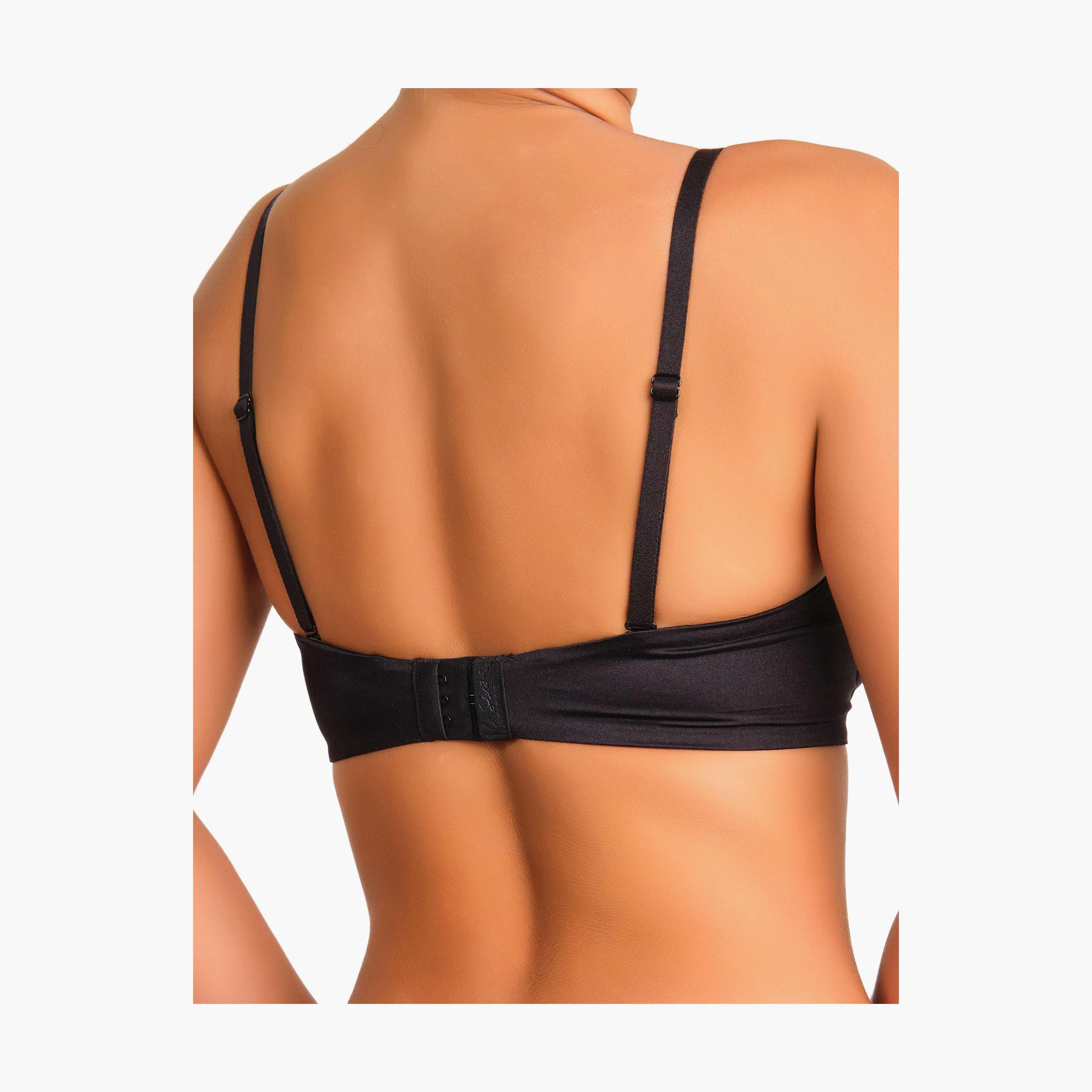 حمالة صدر نسائية بسلك ودعم عالي ومبطنة بتصميم دبل بوش-أب بلانج من لا سنزا-women-clothing-lingerie-bras-image-3