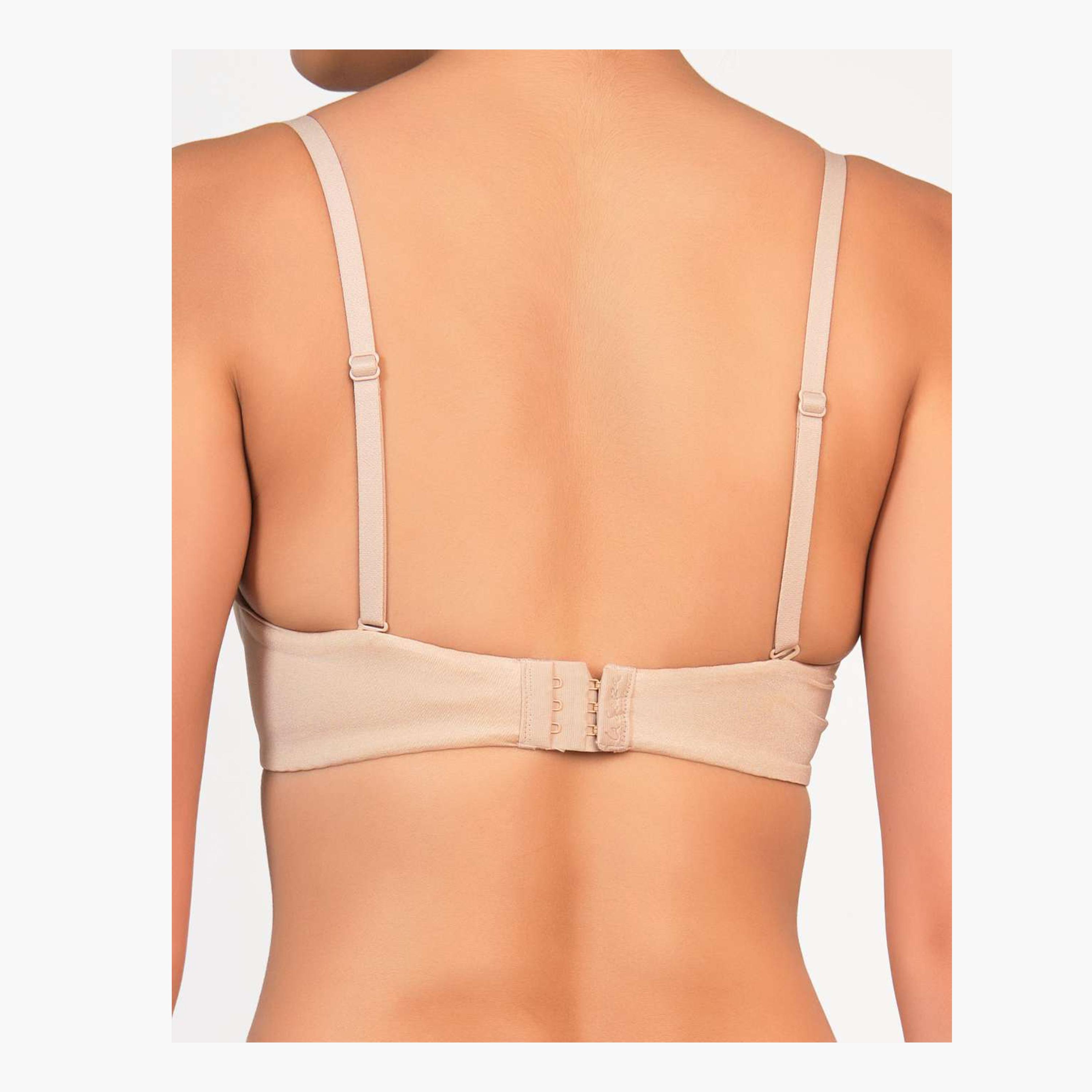 حمالة صدر نسائية بسلك ودعم عالي ومبطنة بتصميم دبل بوش-أب بلانج من لا سنزا-women-clothing-lingerie-bras-image-7