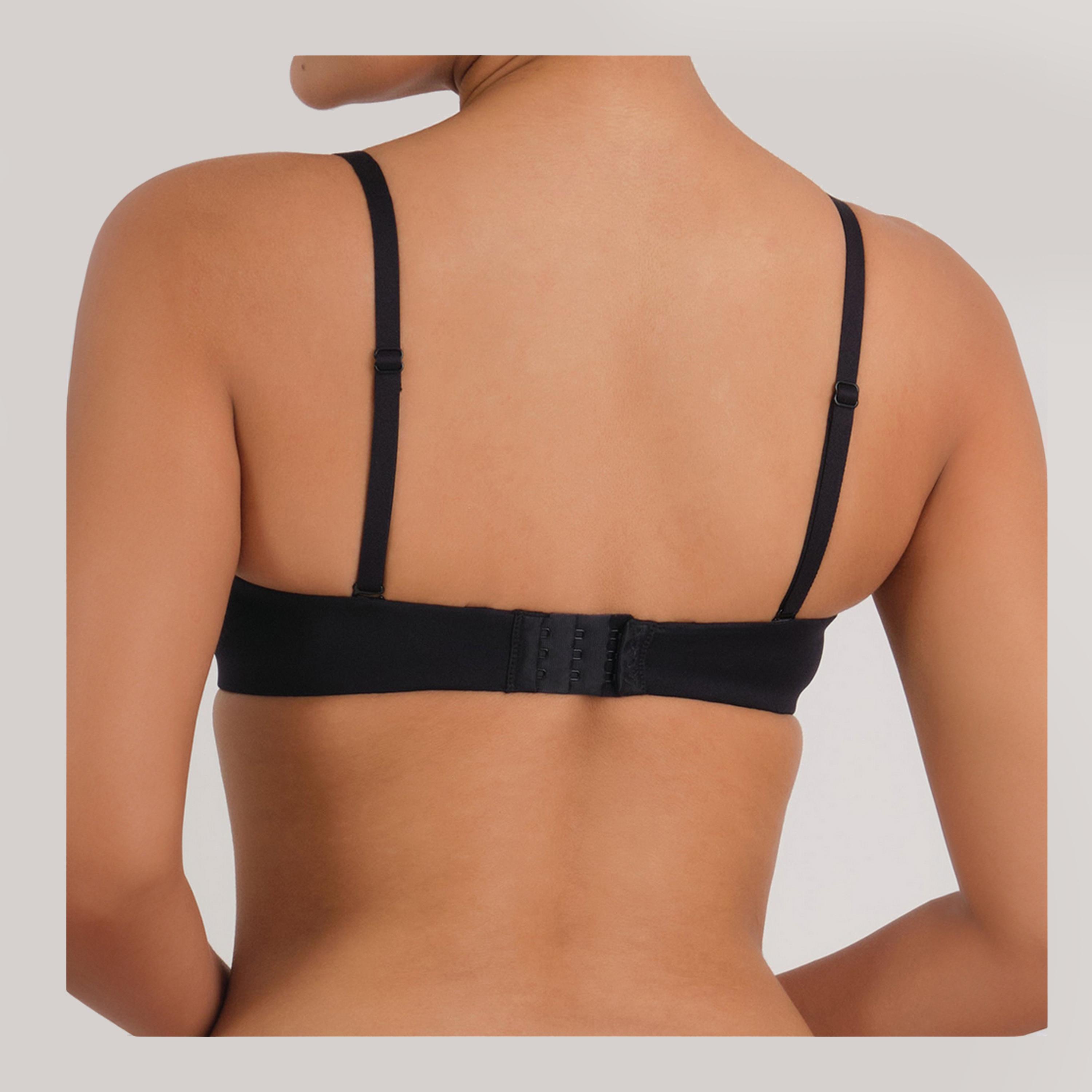 حمالة صدر غاطسة سلكية بدعم متوسط ومبطنة بدون حمالات للنساء من لا سينزا-women-clothing-lingerie-bras-image-3