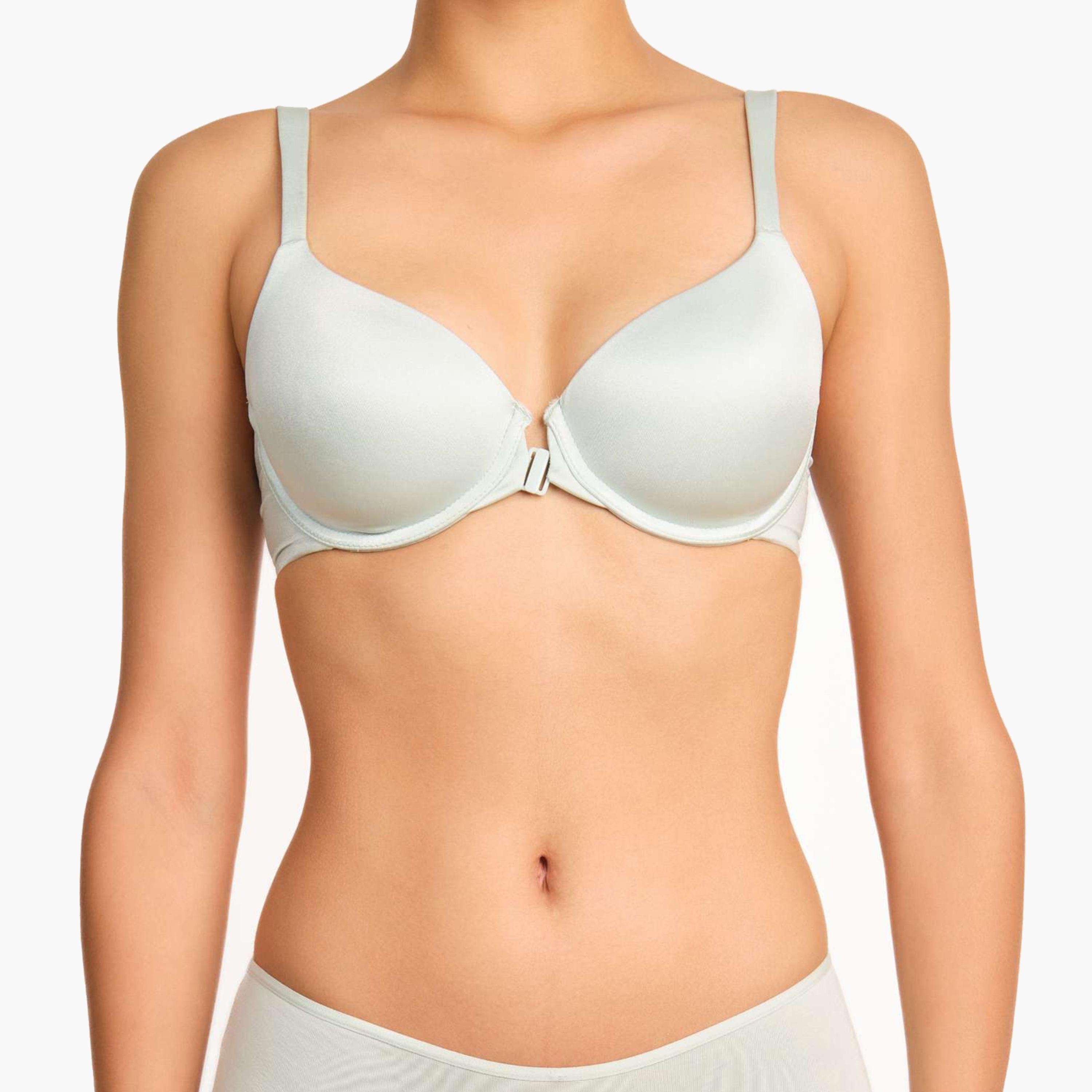 La Senza Sexy Blue Wired Medium Support Lightly Lined Women's T-Shirt Bra-women-clothing-lingerie-bras-image-1
