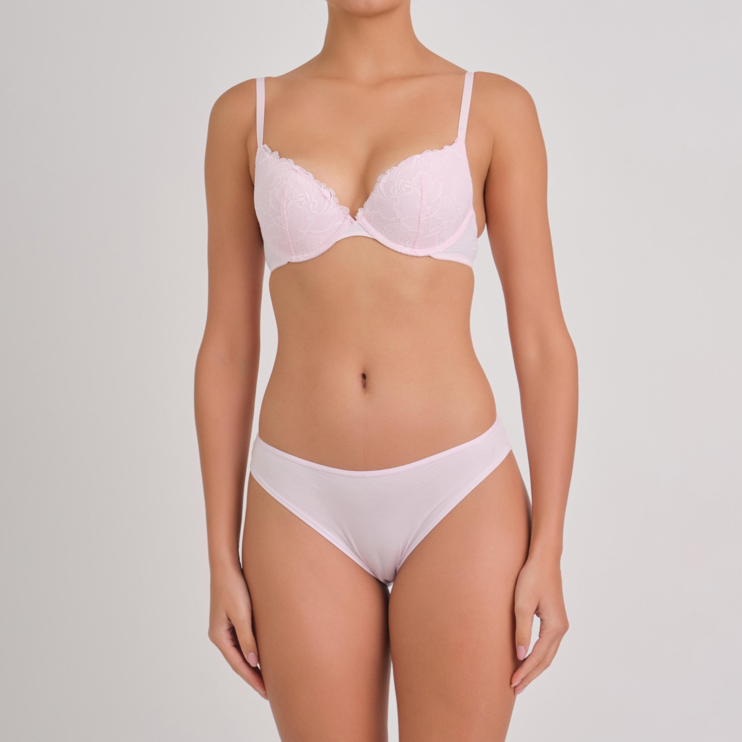 La Senza Ultrasoft White Medium Coverage Women's Bikini Panties-women-clothing-lingerie-panties-image-2