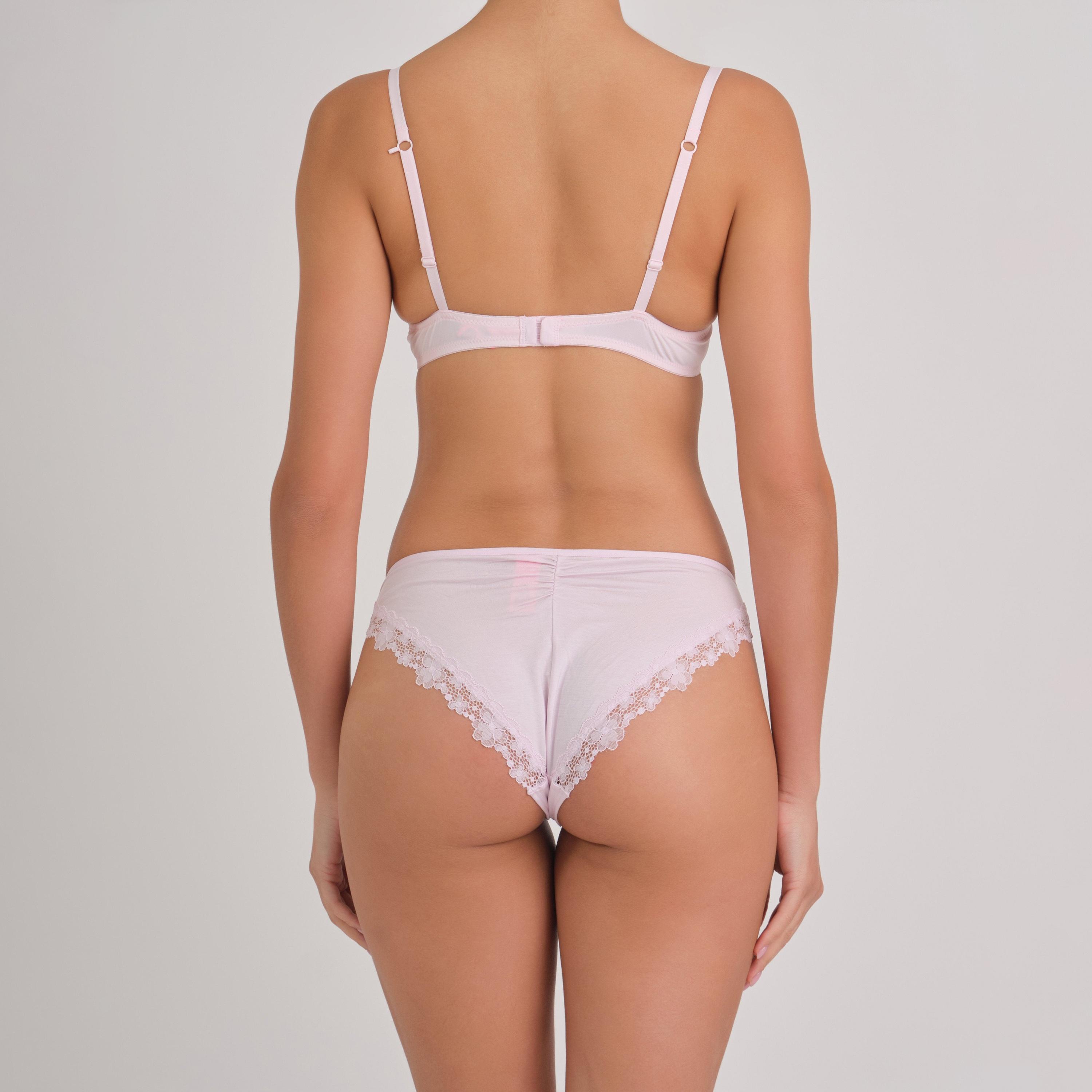 سراويل داخلية نسائية بي كيني فائقة النعومة باللون الأبيض بتغطية متوسطة من لا سنزا-women-clothing-lingerie-panties-image-1