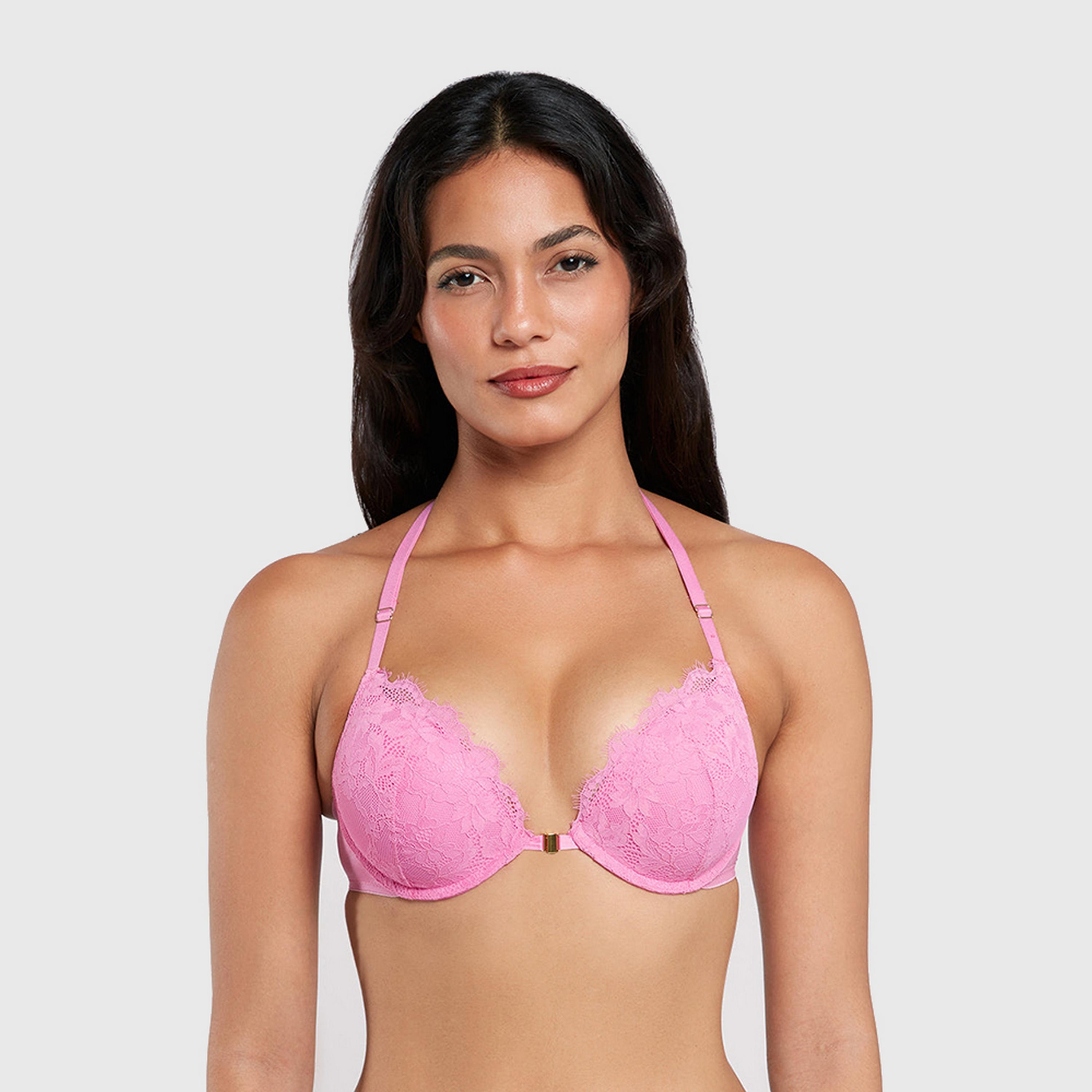 La Senza Hello Sugar Wired High Support Padded Women's Double Push-Up Plunge Bra-women-clothing-lingerie-bras-image-5