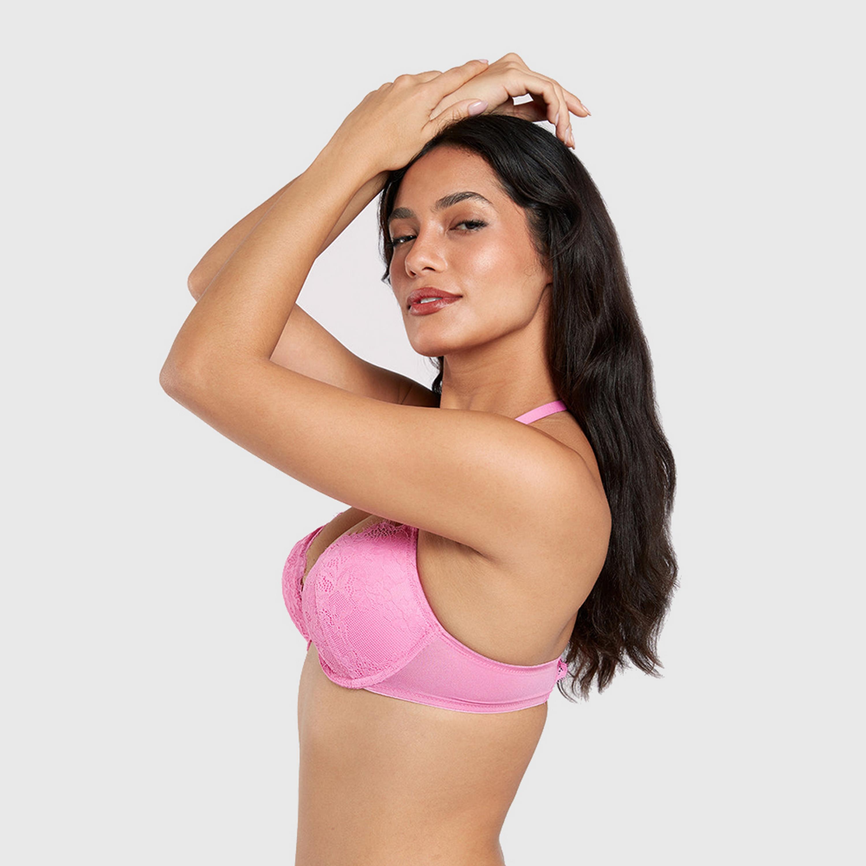 La Senza Hello Sugar Wired High Support Padded Women's Double Push-Up Plunge Bra-women-clothing-lingerie-bras-image-6