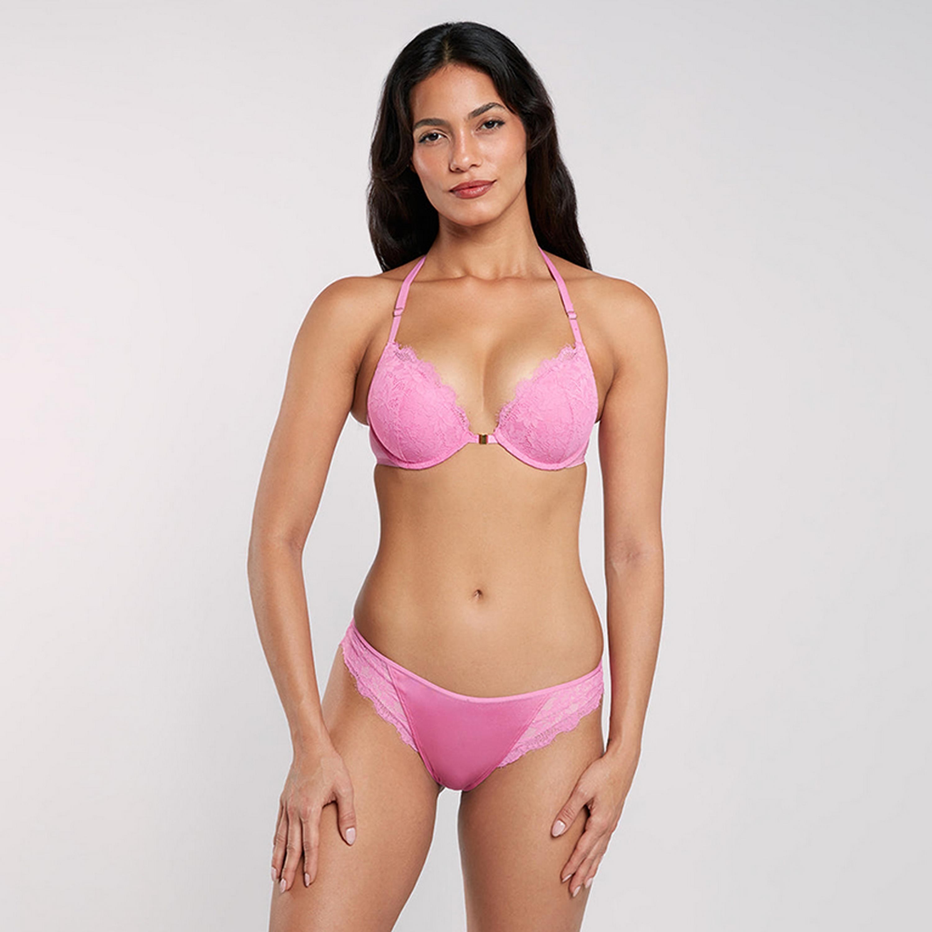 La Senza Hello Sugar Wired High Support Padded Women's Double Push-Up Plunge Bra-women-clothing-lingerie-bras-image-7