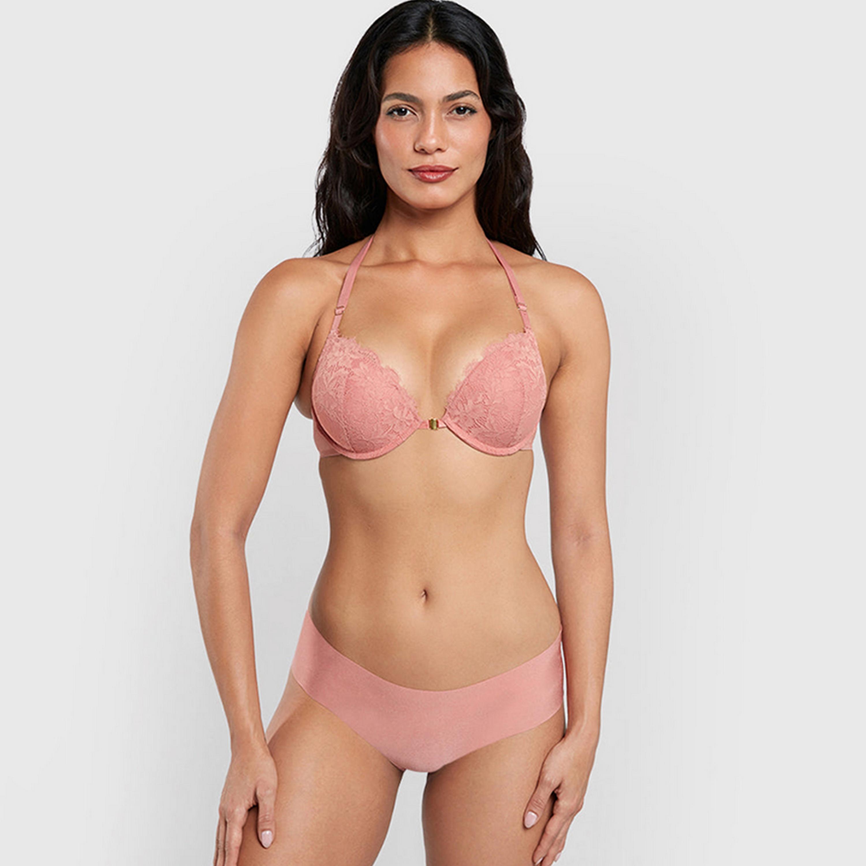 La Senza Hello Sugar Wired High Support Padded Women's Double Push-Up Plunge Bra-women-clothing-lingerie-bras-image-11