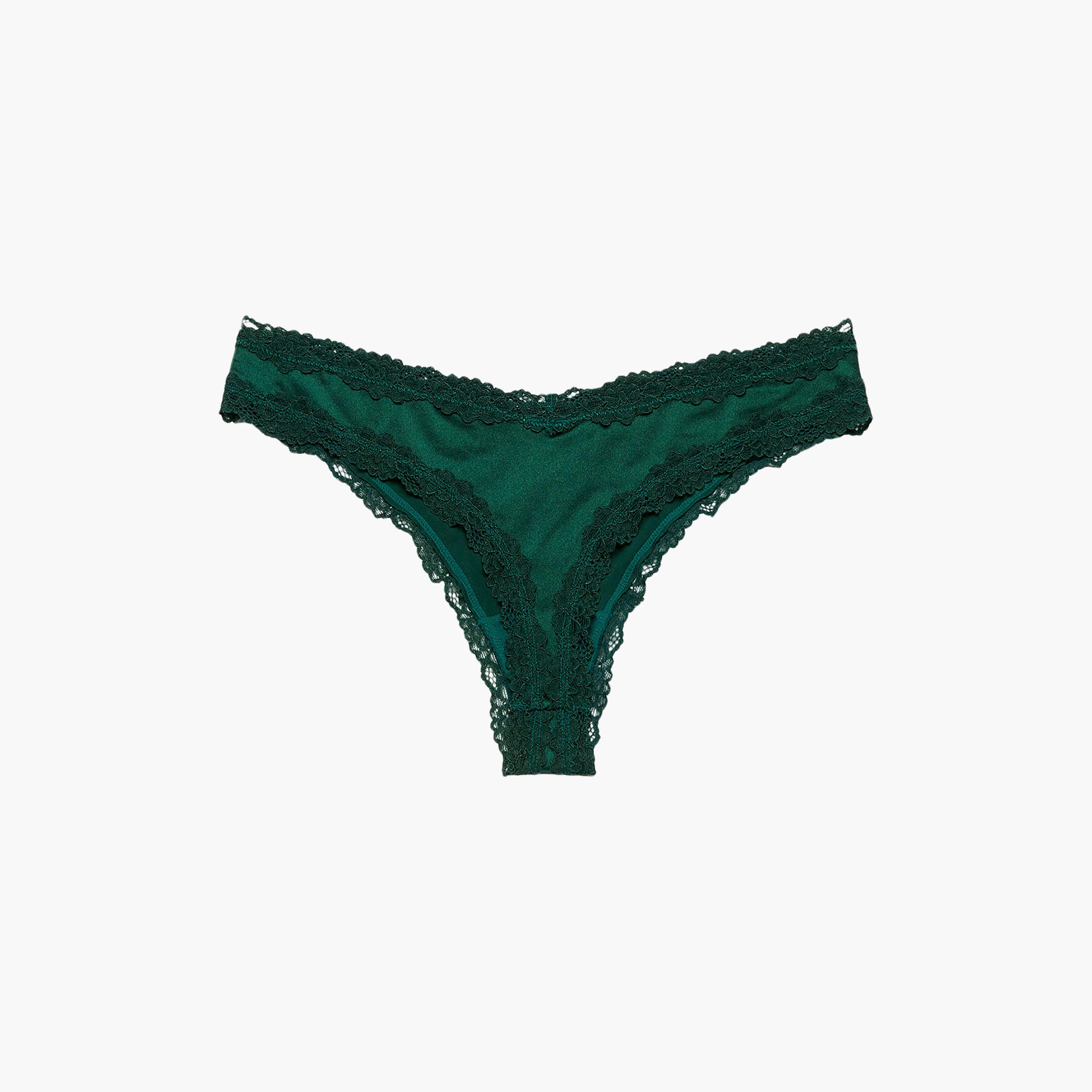 سروال داخلي نسائي "ثونغ" تغطية منخفضة "سيكسي بين أب" - أخضر من لا سنزا-women-clothing-lingerie-panties-image-3
