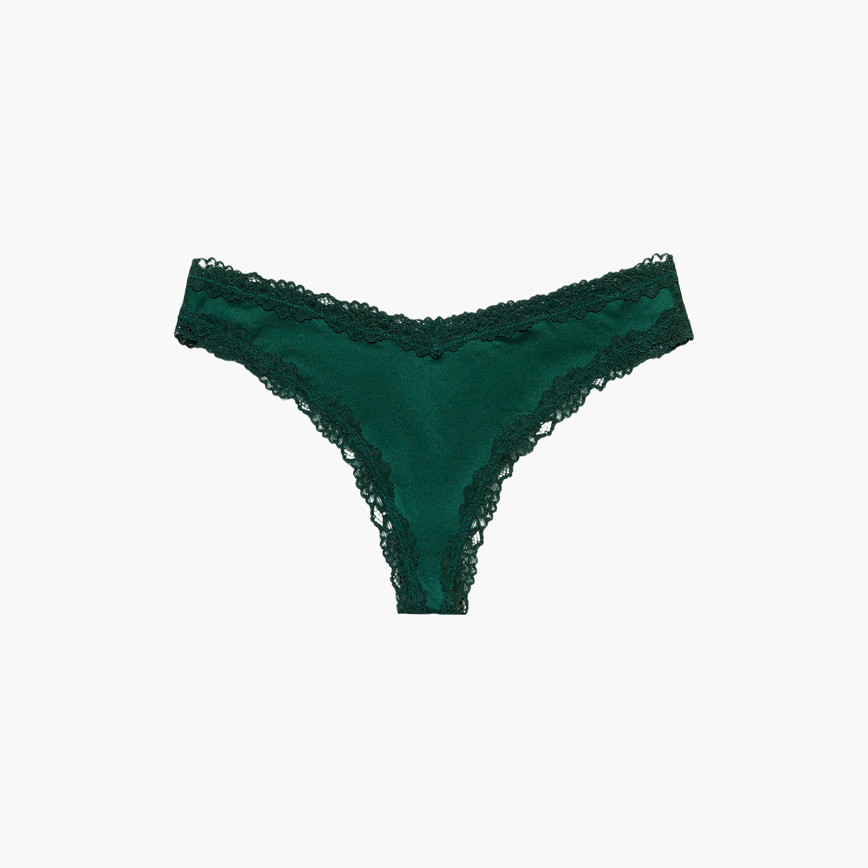 سروال داخلي نسائي "ثونغ" تغطية منخفضة "سيكسي بين أب" - أخضر من لا سنزا-women-clothing-lingerie-panties-image-4