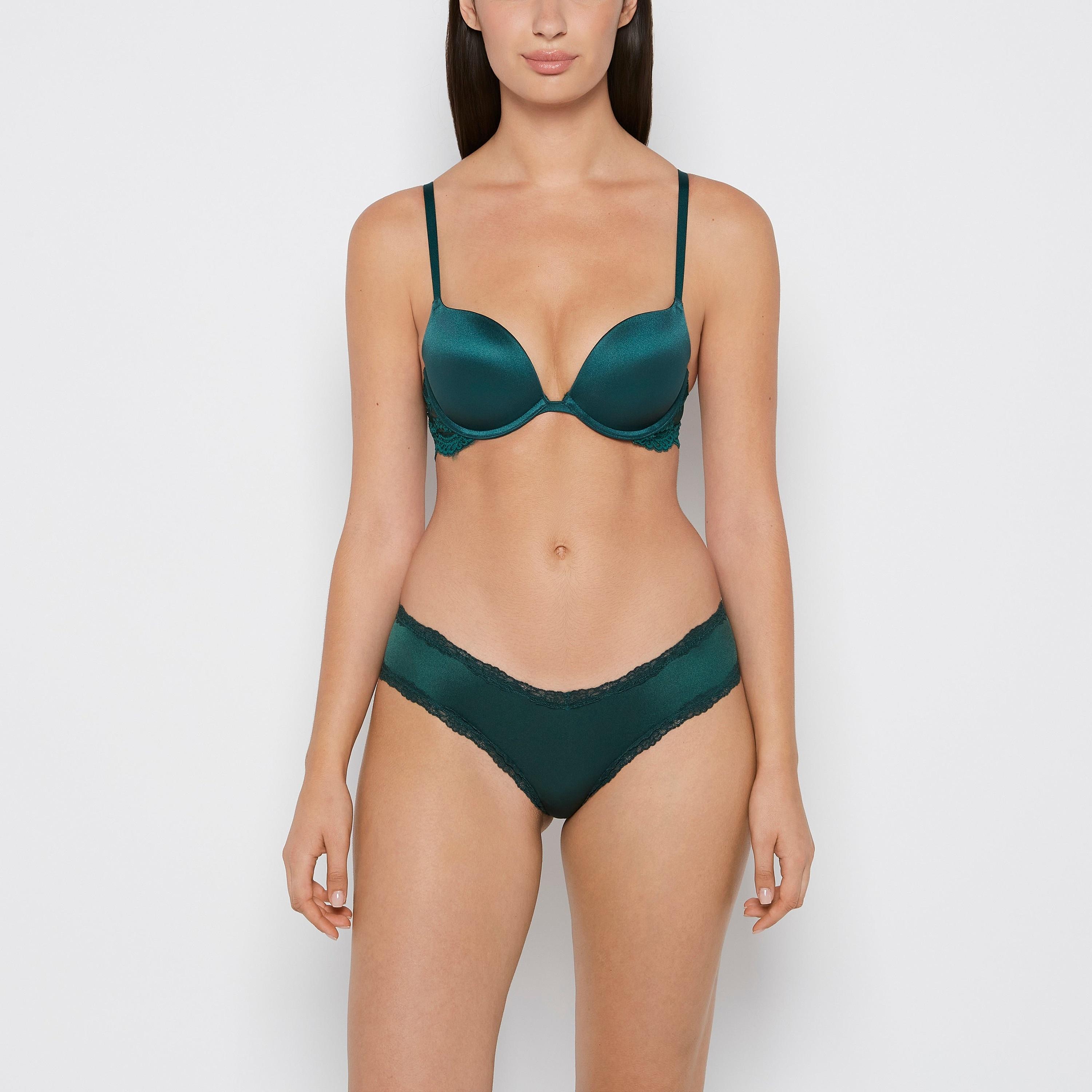 ملابس داخلية نسائية تشيكي تغطية متوسطة دانتيل مايكرو مثير أحمر داكن من لا سينزا-women-clothing-lingerie-panties-image-11