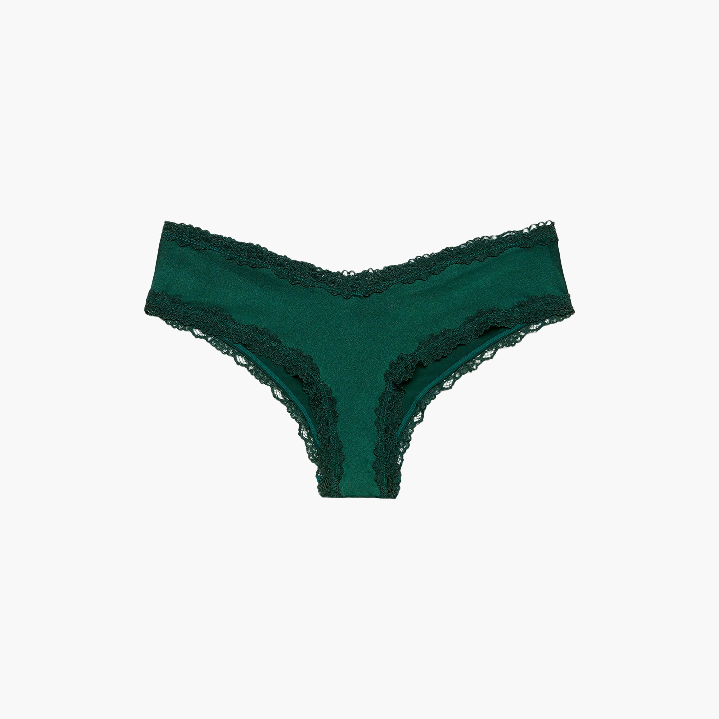 ملابس داخلية نسائية تشيكي تغطية متوسطة دانتيل مايكرو مثير أحمر داكن من لا سينزا-women-clothing-lingerie-panties-image-14