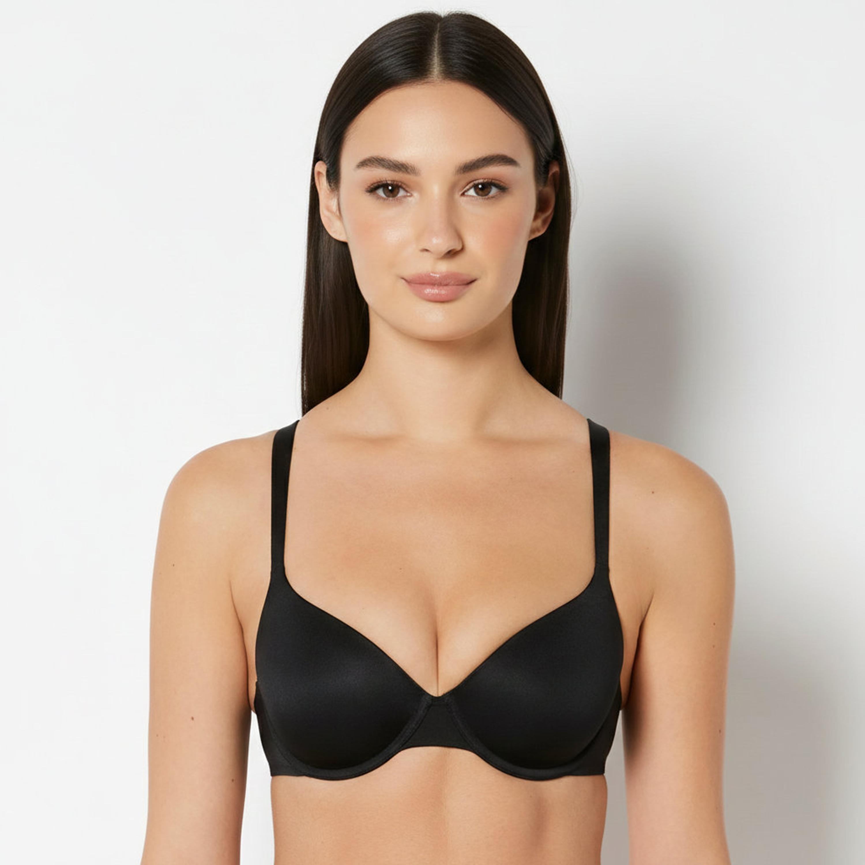 La Senza Nude Micro Wired Medium Support Padded Women's Demi Bra-women-clothing-lingerie-bras-image-5