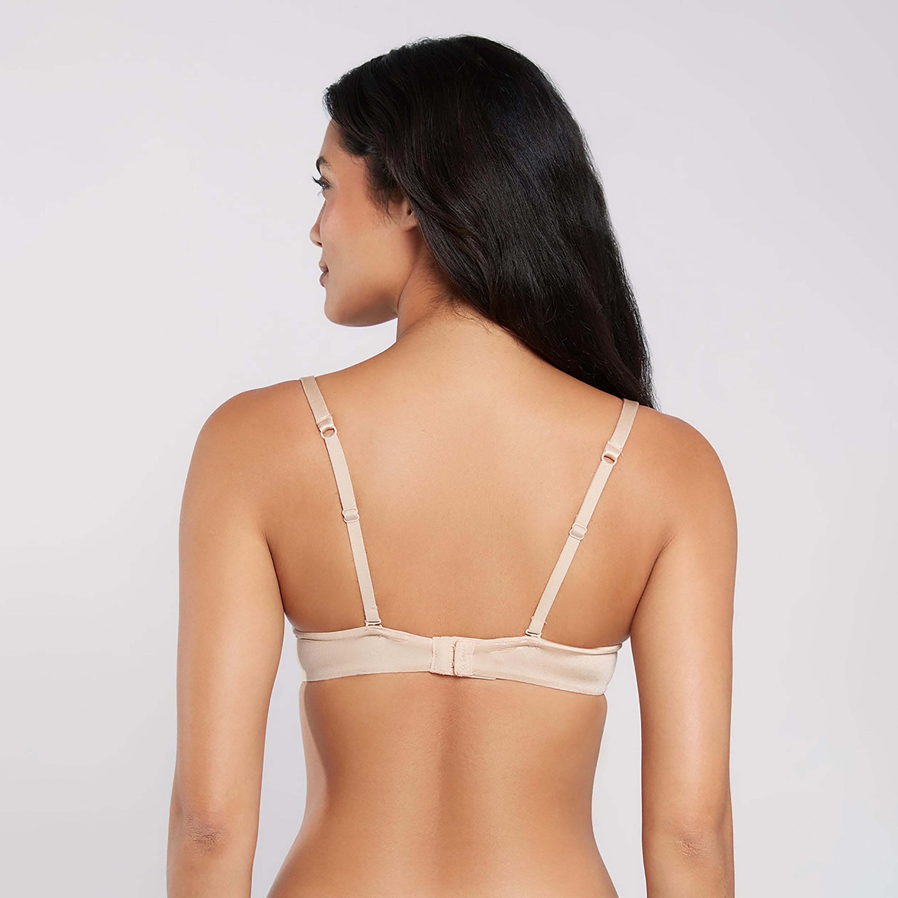 La Senza Nude Micro Wired Medium Support Padded Women's Demi Bra-women-clothing-lingerie-bras-image-4