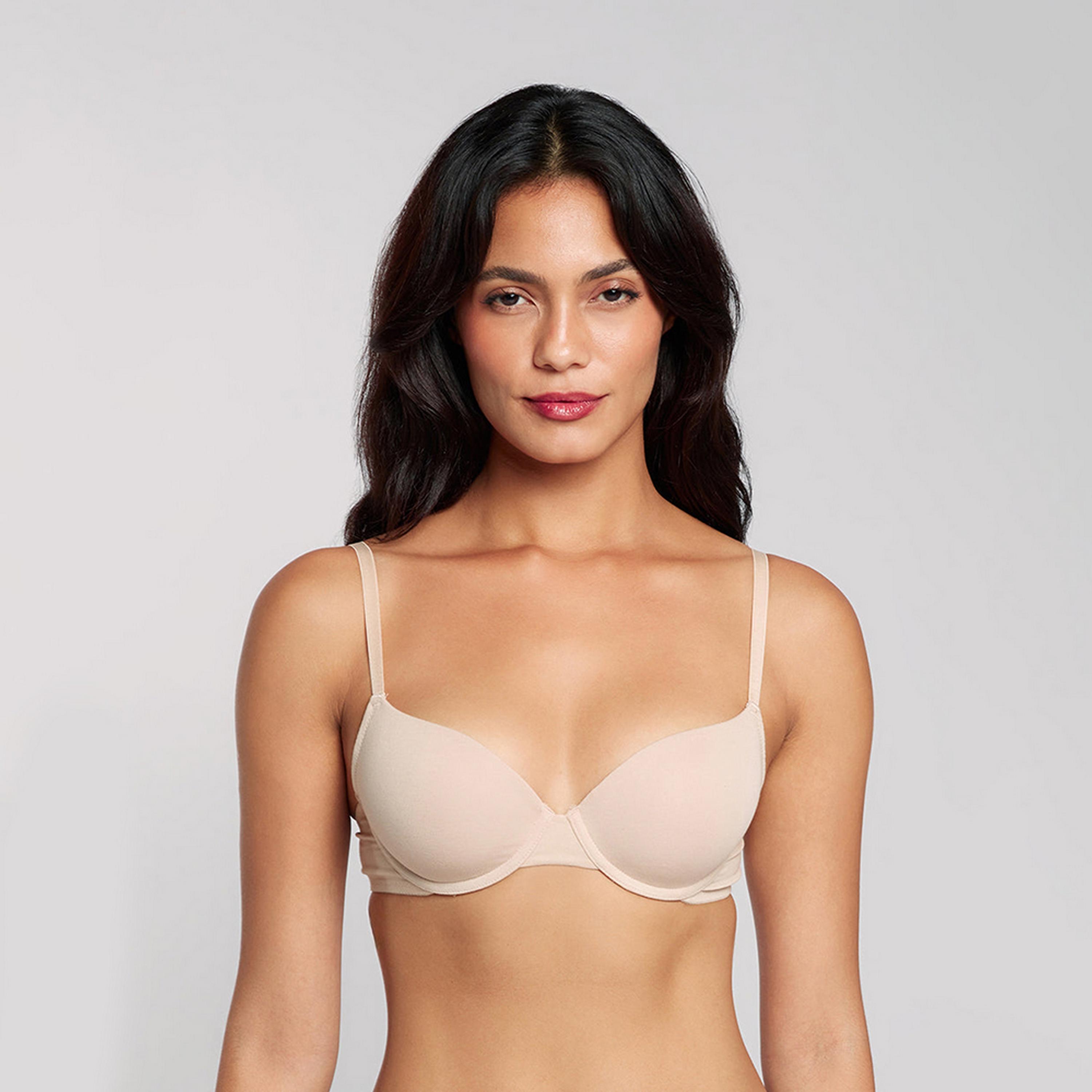 حمالة صدر نسائية ديمي بأسلاك وداعمة متوسطة ومبطنة بشكل خفيف، ريمكس من لا سنزا-women-clothing-lingerie-bras-image-1