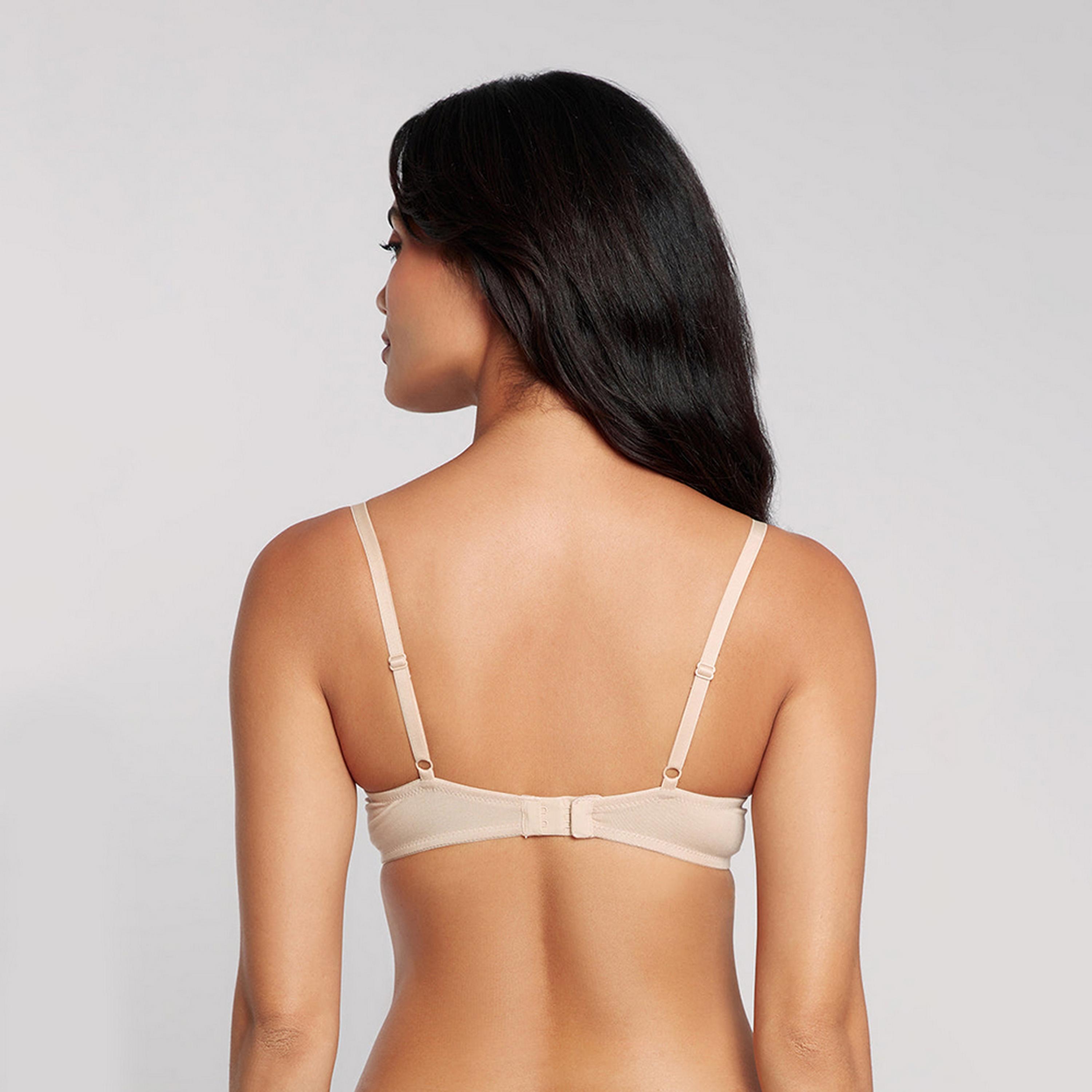 حمالة صدر نسائية ديمي بأسلاك وداعمة متوسطة ومبطنة بشكل خفيف، ريمكس من لا سنزا-women-clothing-lingerie-bras-image-4