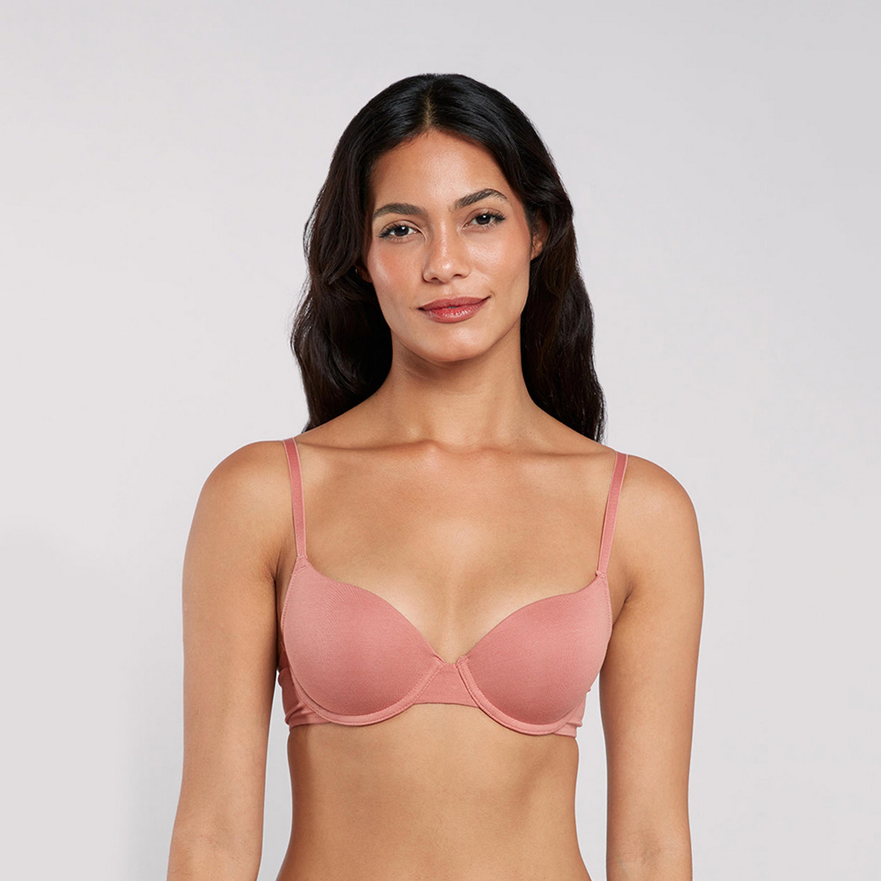 حمالة صدر نسائية ديمي بأسلاك وداعمة متوسطة ومبطنة بشكل خفيف، ريمكس من لا سنزا-women-clothing-lingerie-bras-image-9