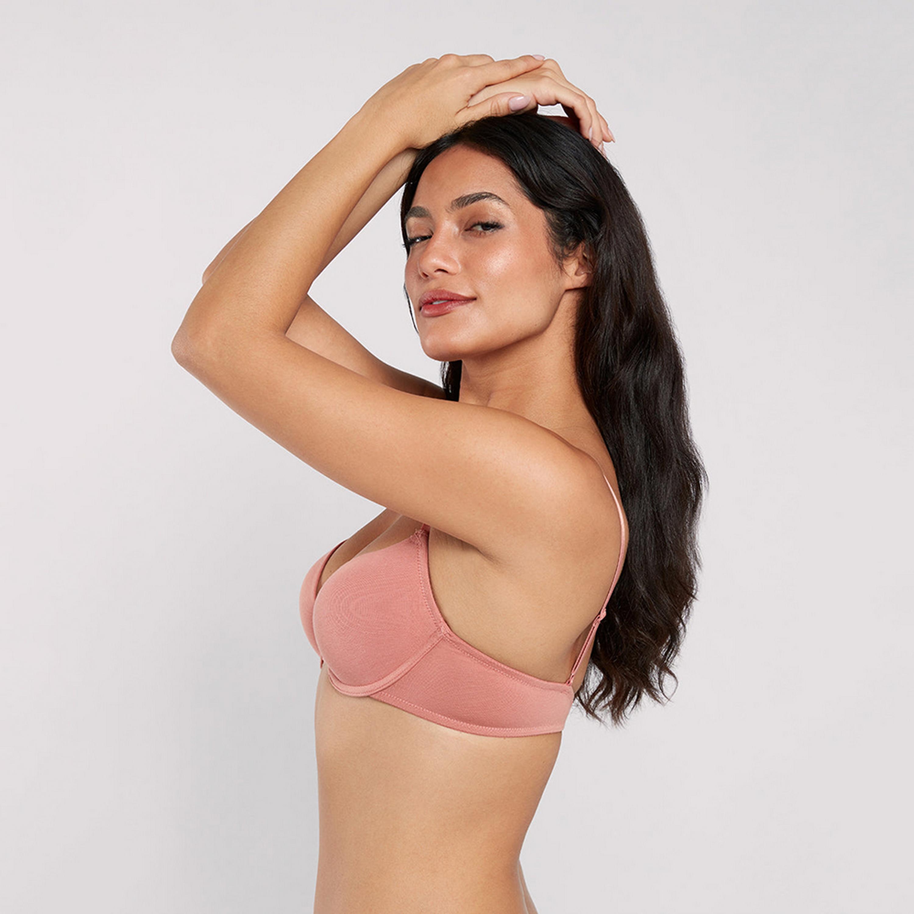 حمالة صدر نسائية ديمي بأسلاك وداعمة متوسطة ومبطنة بشكل خفيف، ريمكس من لا سنزا-women-clothing-lingerie-bras-image-10