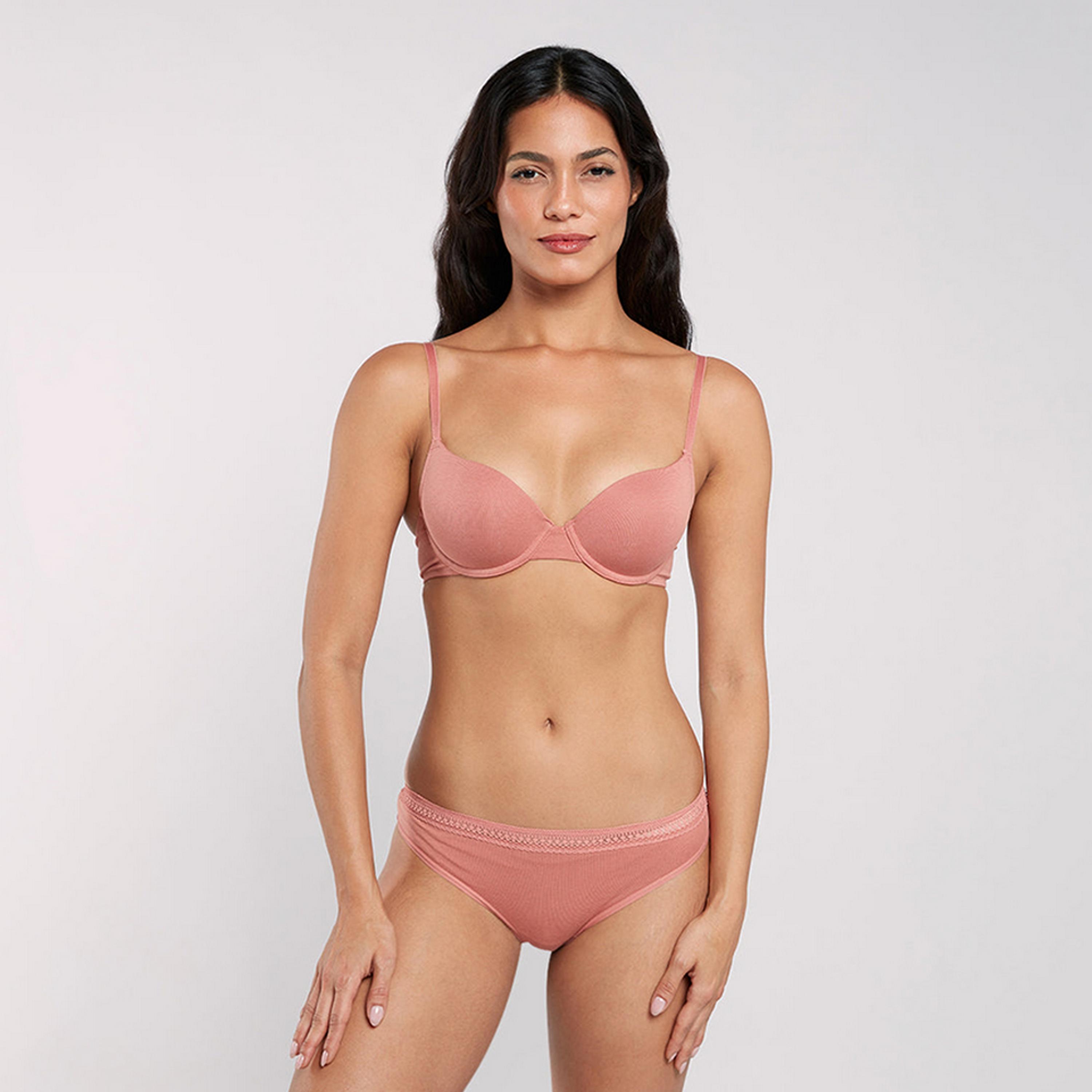 حمالة صدر نسائية ديمي بأسلاك وداعمة متوسطة ومبطنة بشكل خفيف، ريمكس من لا سنزا-women-clothing-lingerie-bras-image-11
