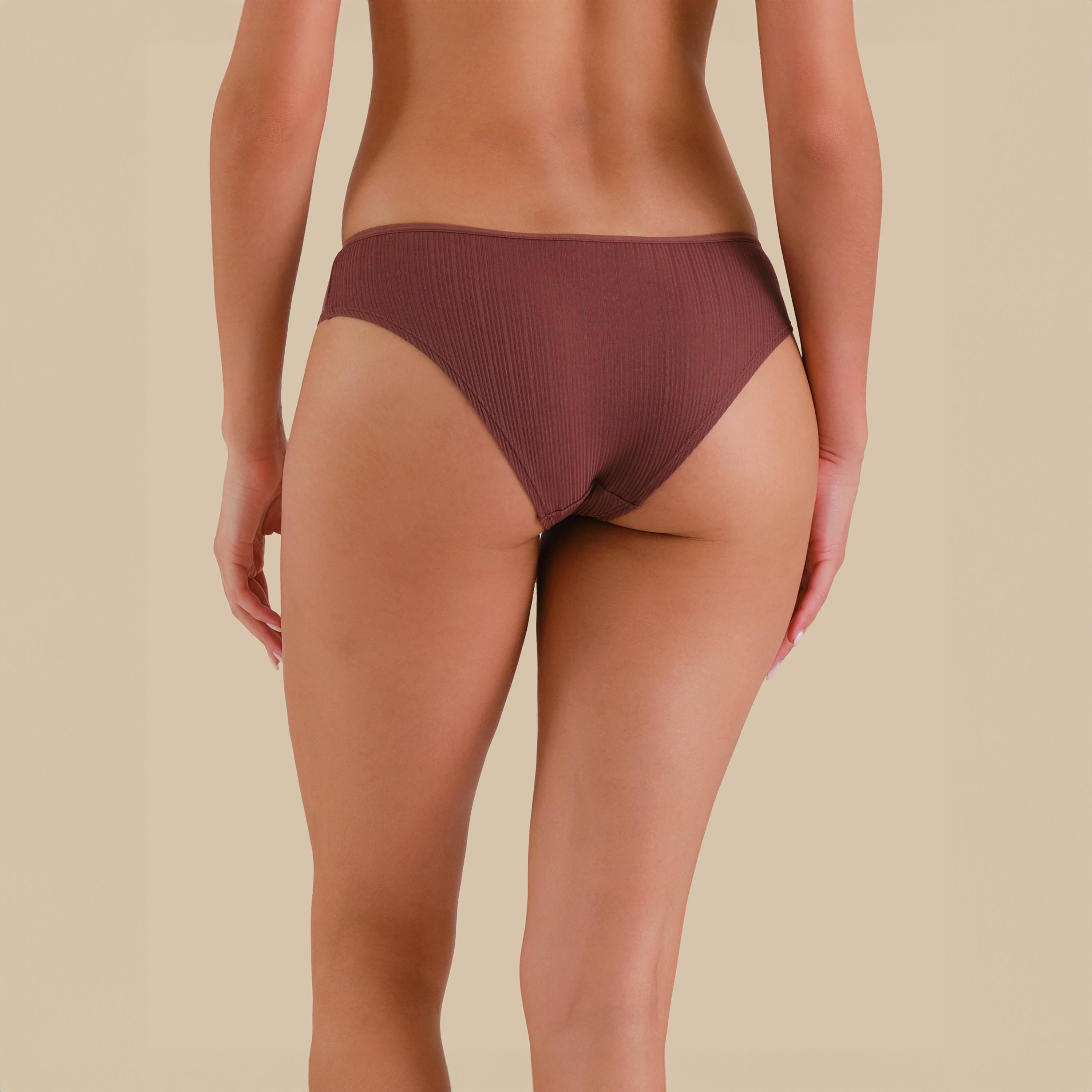 سروال داخلي نسائي هيبيستر بتغطية كاملة مضلع شبه شفاف أساسي من لا سينزا-women-clothing-lingerie-panties-image-6