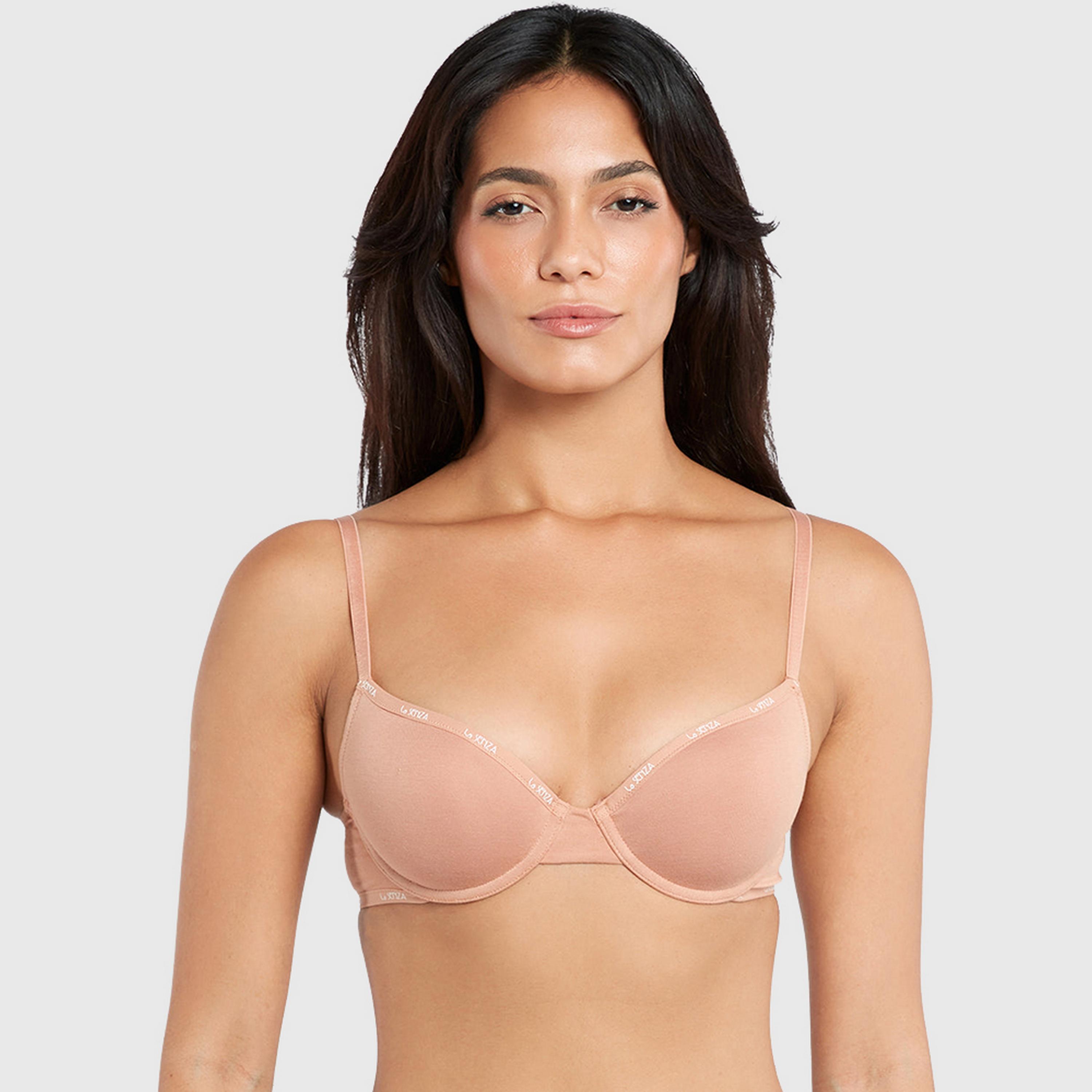 حمالة صدر نسائية ديمي بأسلاك وداعمة متوسطة ومبطنة بشكل خفيف، ريمكس من لا سنزا-women-clothing-lingerie-bras-image-1