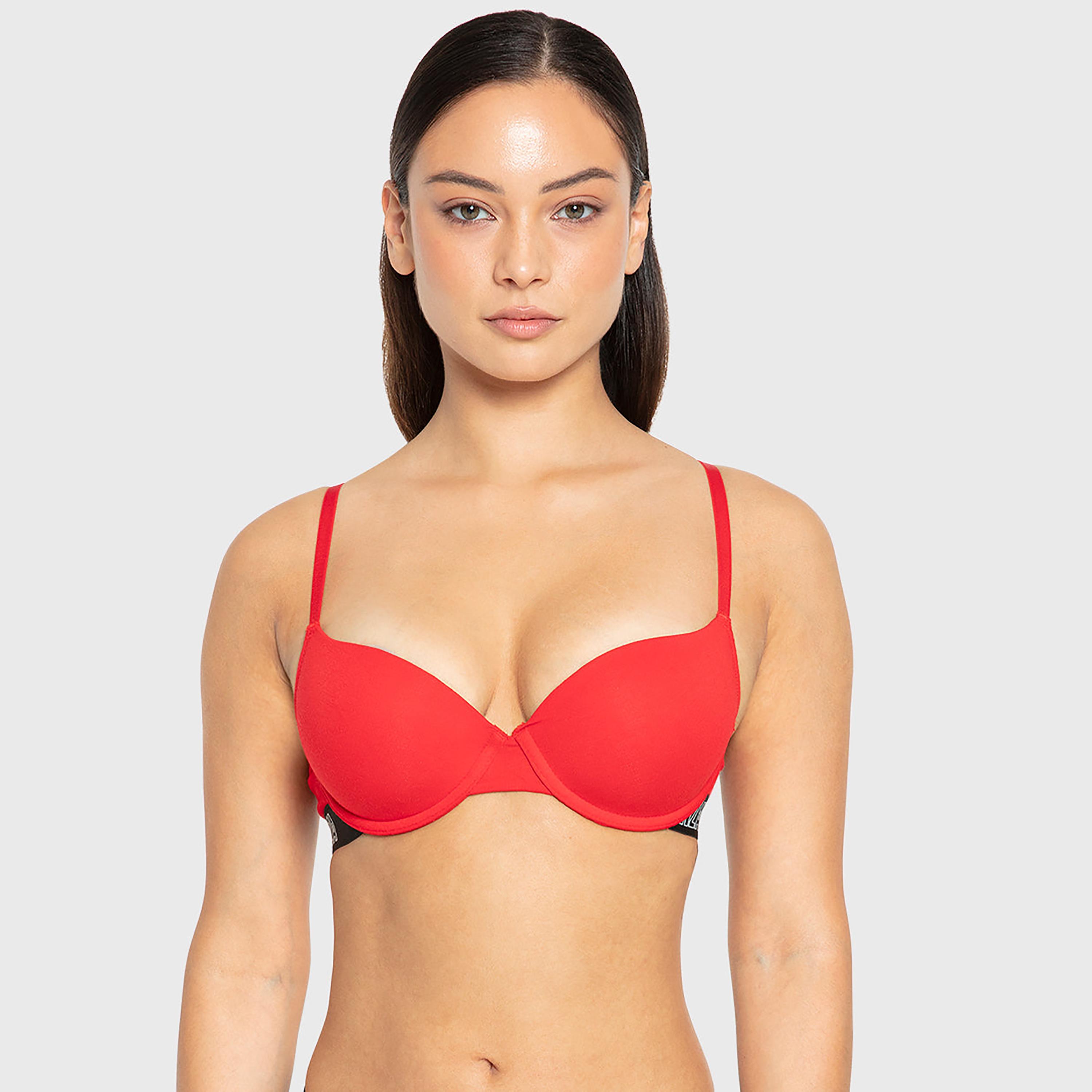 حمالة صدر نسائية نصفية مبطنة بالقطن البيج تريندي برباط ودعم متوسط من لا سينزا-women-clothing-lingerie-bras-image-9
