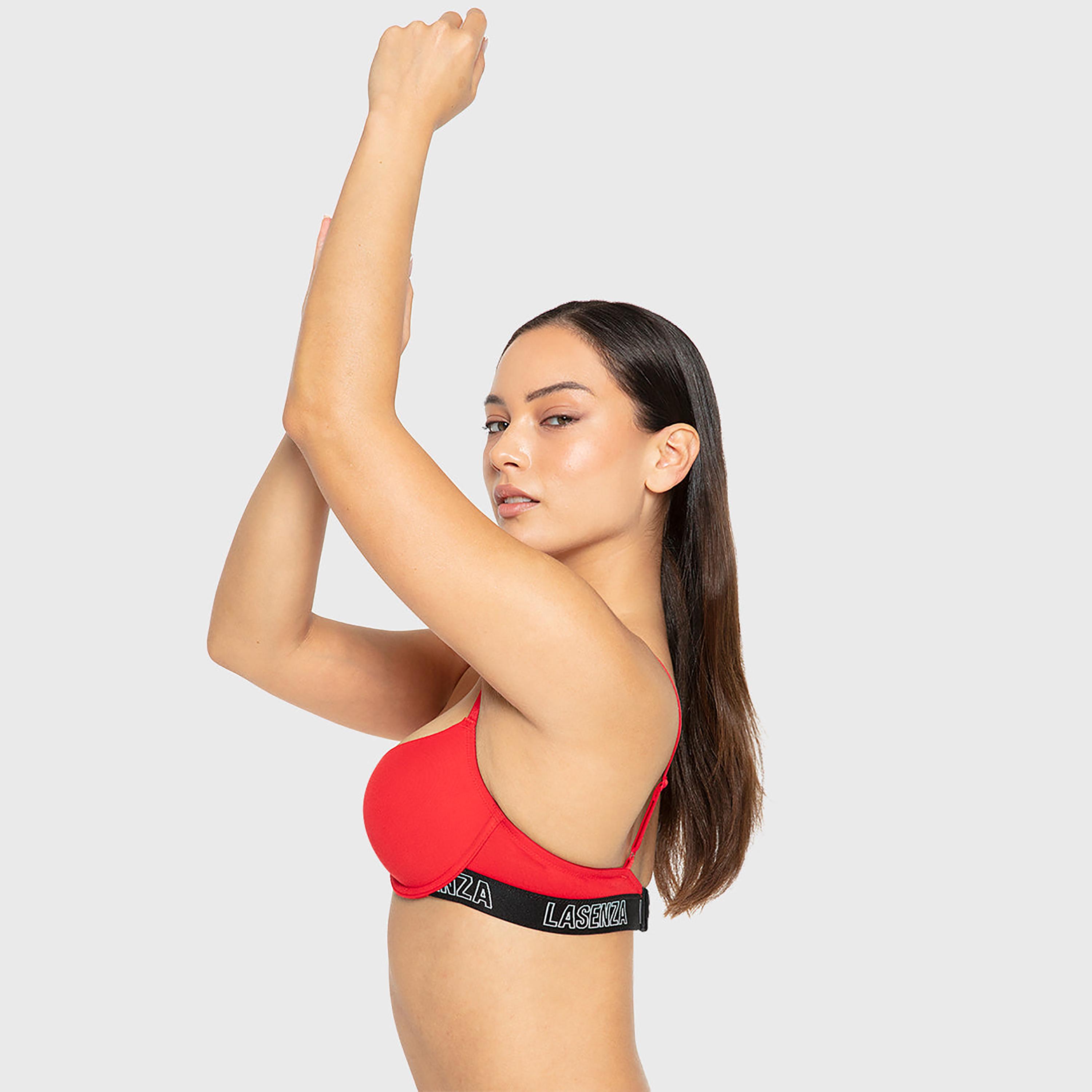 حمالة صدر نسائية نصفية مبطنة بالقطن البيج تريندي برباط ودعم متوسط من لا سينزا-women-clothing-lingerie-bras-image-12