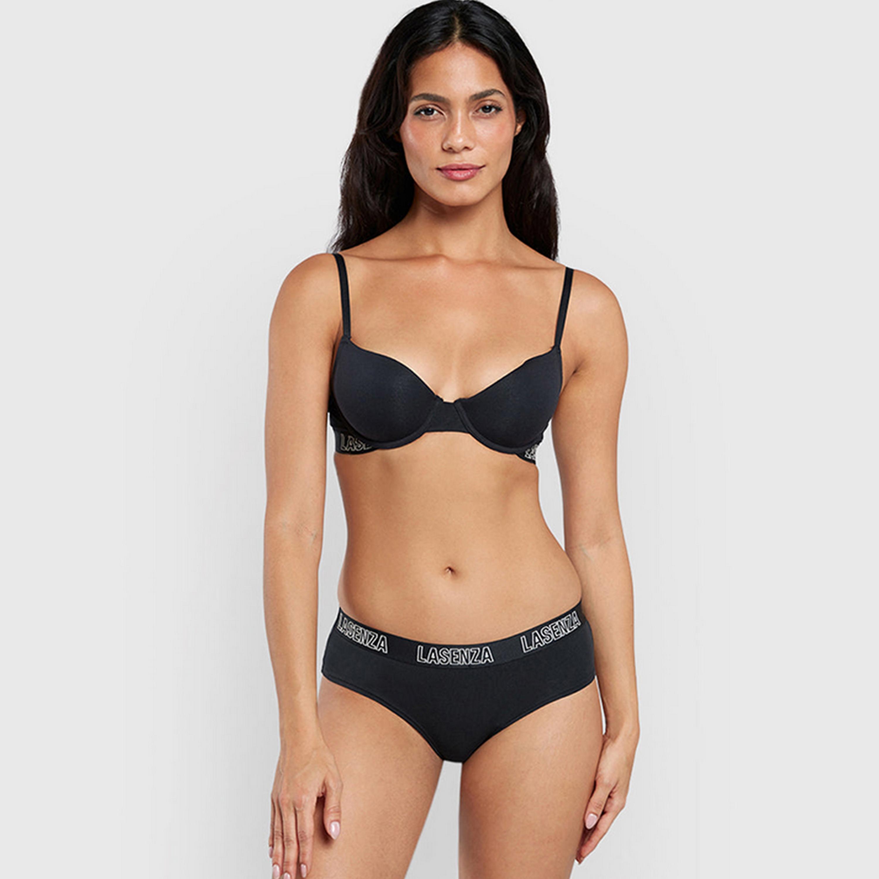 حمالة صدر نسائية ديمي بأسلاك وداعمة متوسطة ومبطنة بشكل خفيف، ريمكس من لا سنزا-women-clothing-lingerie-bras-image-3