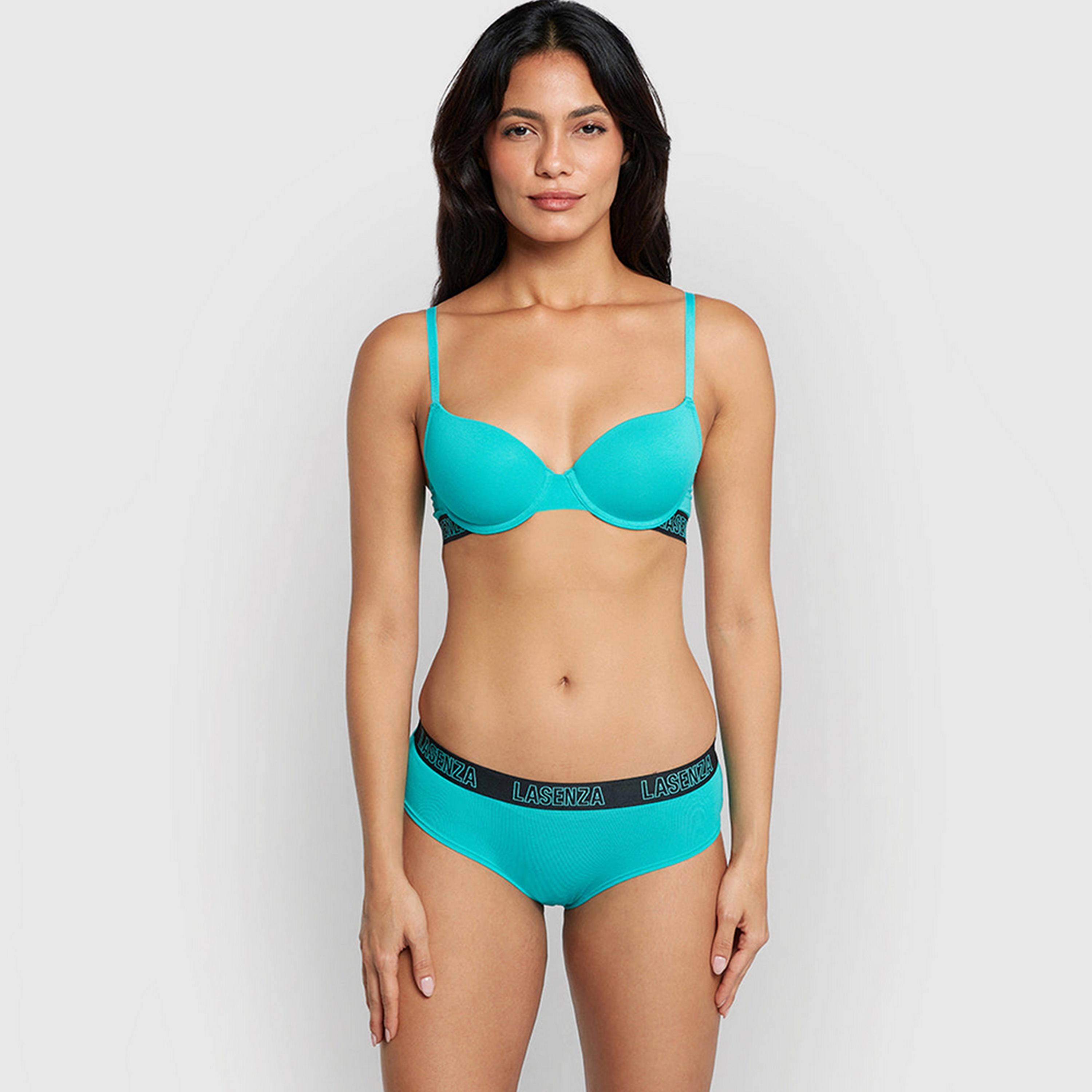 حمالة صدر نسائية ديمي بأسلاك وداعمة متوسطة ومبطنة بشكل خفيف، ريمكس من لا سنزا-women-clothing-lingerie-bras-image-19