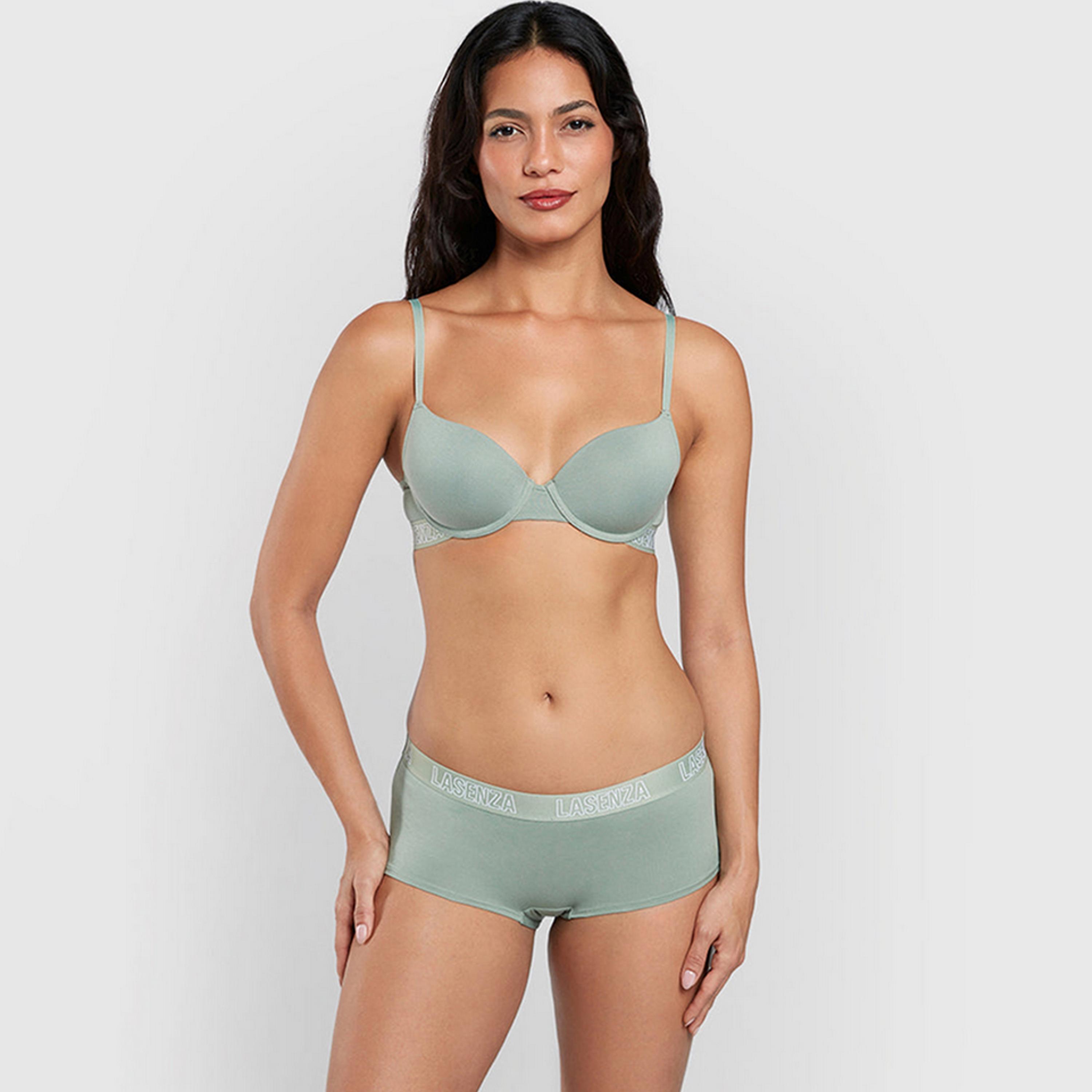 حمالة صدر نسائية ديمي بأسلاك وداعمة متوسطة ومبطنة بشكل خفيف، ريمكس من لا سنزا-women-clothing-lingerie-bras-image-7