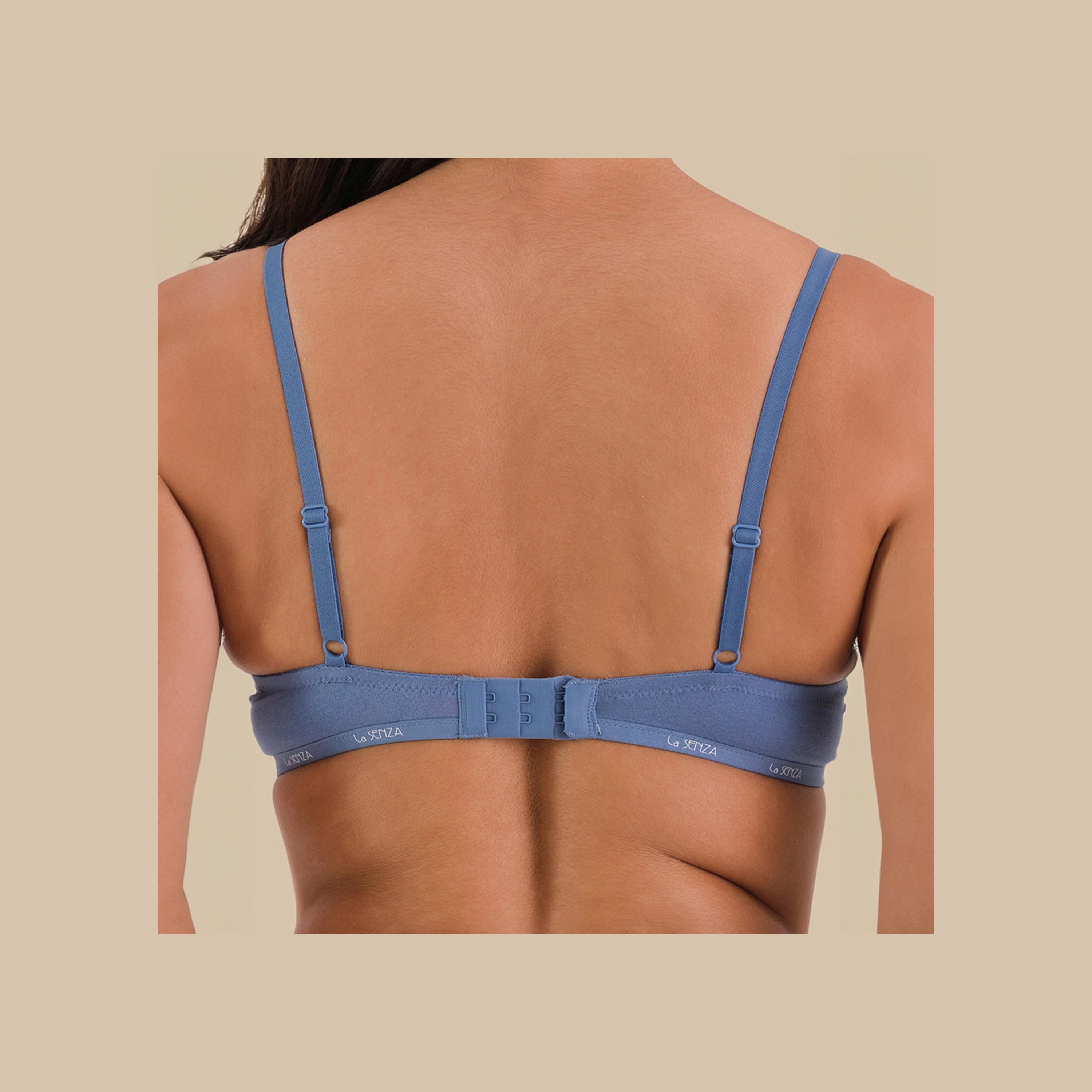 حمالة صدر بلانج نسائية مبطنة بدعم متوسط بسلك من القطن بشعار رفيع من لا سينزا-women-clothing-lingerie-bras-image-5