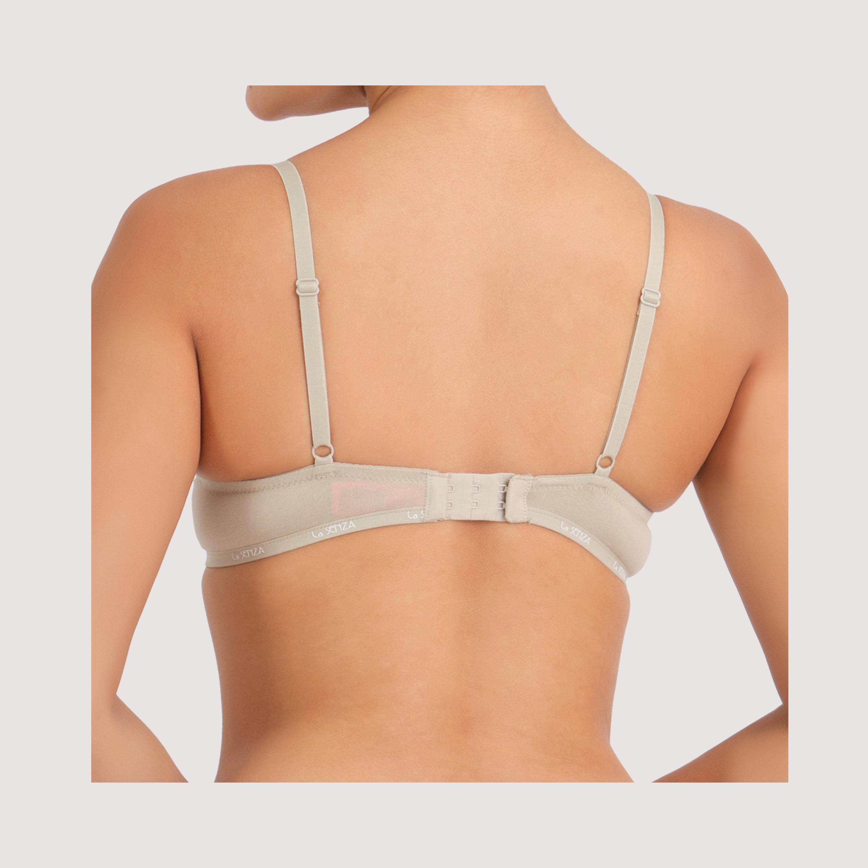 La Senza Trendy Nude Wired Medium Support Padded Women's Plunge Bra-women-clothing-lingerie-bras-image-3