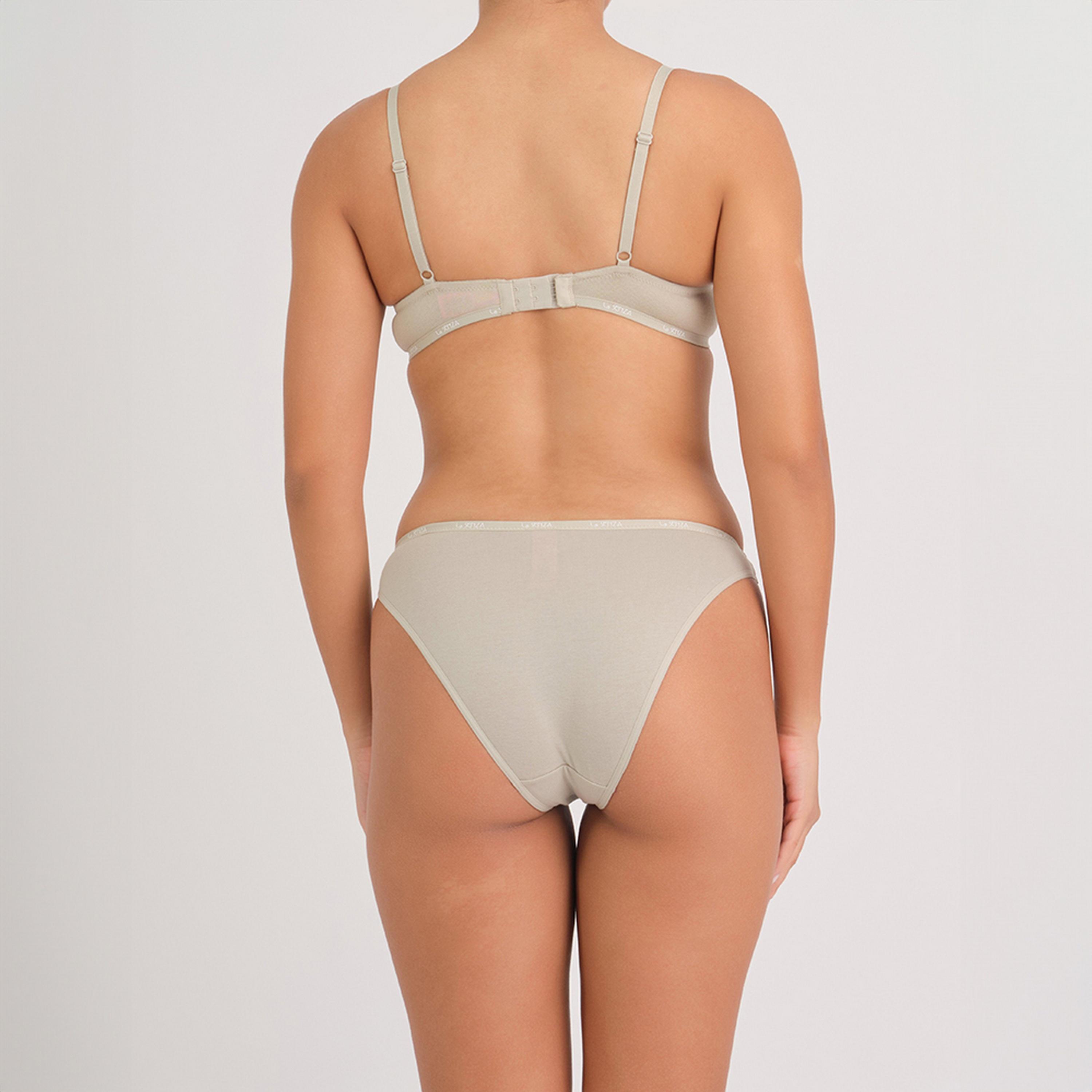 La Senza Trendy Nude Wired Medium Support Padded Women's Plunge Bra-women-clothing-lingerie-bras-image-4