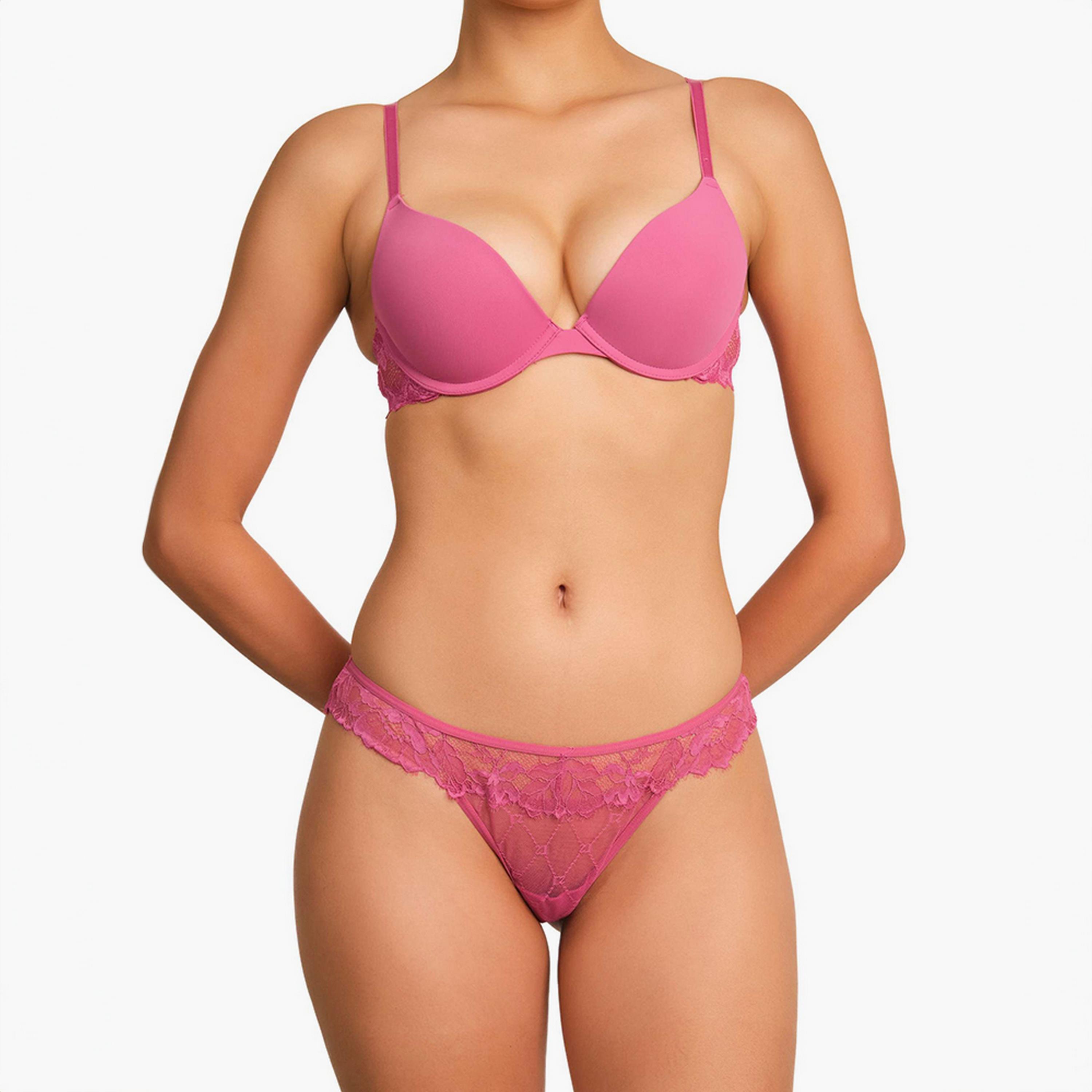 La Senza Sexy Lace Low Coverage Women's Thongs-women-clothing-lingerie-panties-image-6