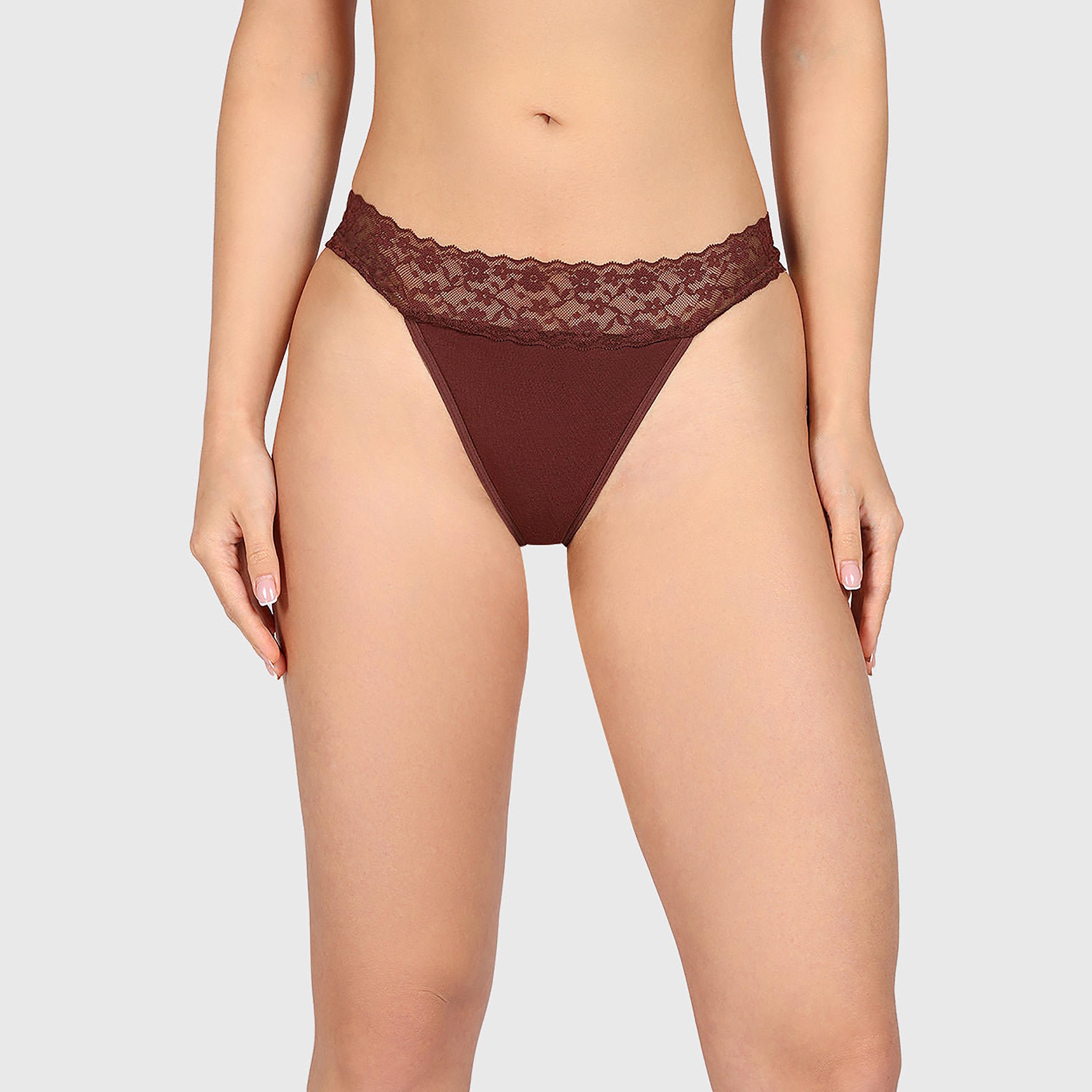 La Senza Remix Low Coverage Women's Thong Panties-women-clothing-lingerie-panties-image-1