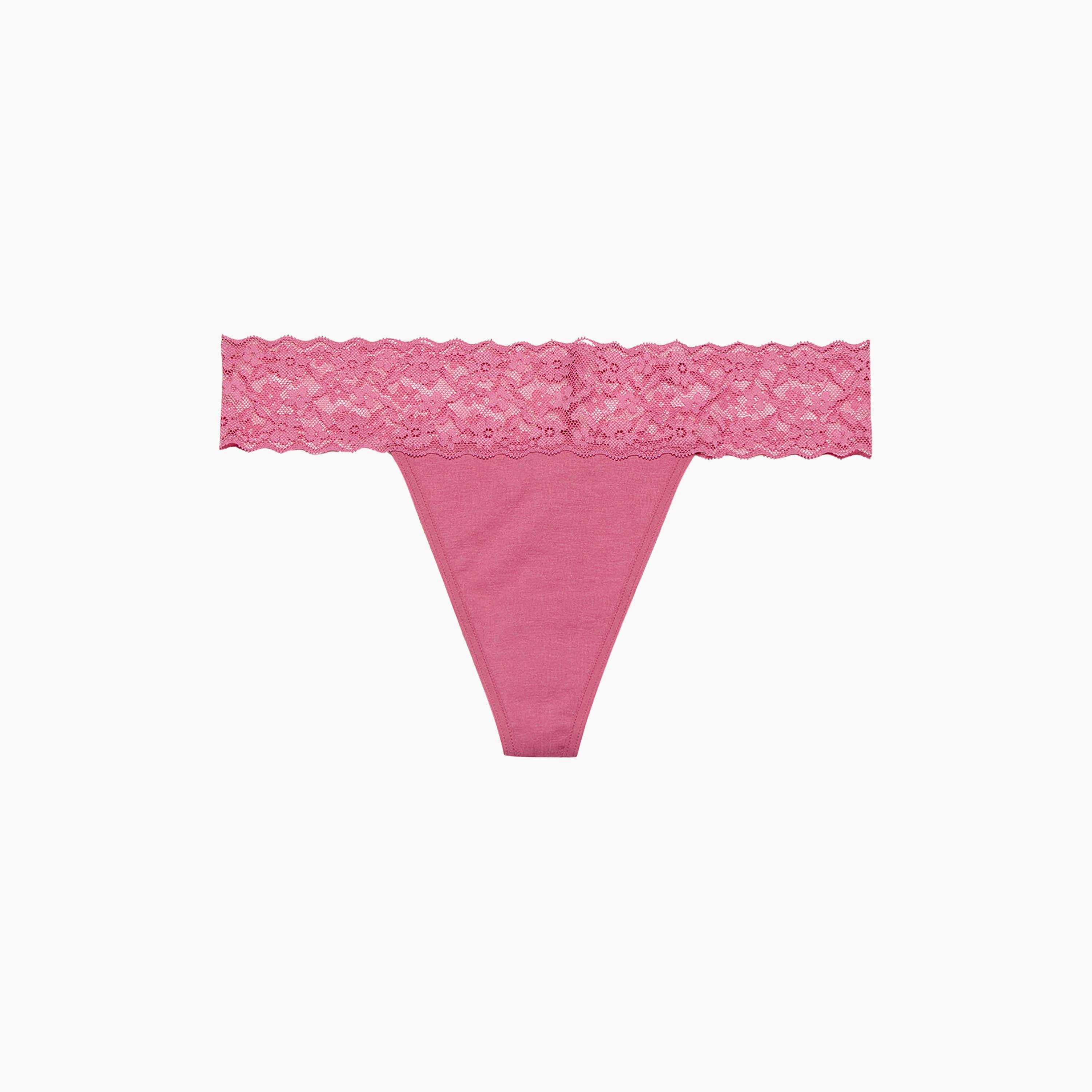 La Senza Remix Low Coverage Women's Thong Panties-women-clothing-lingerie-panties-image-3