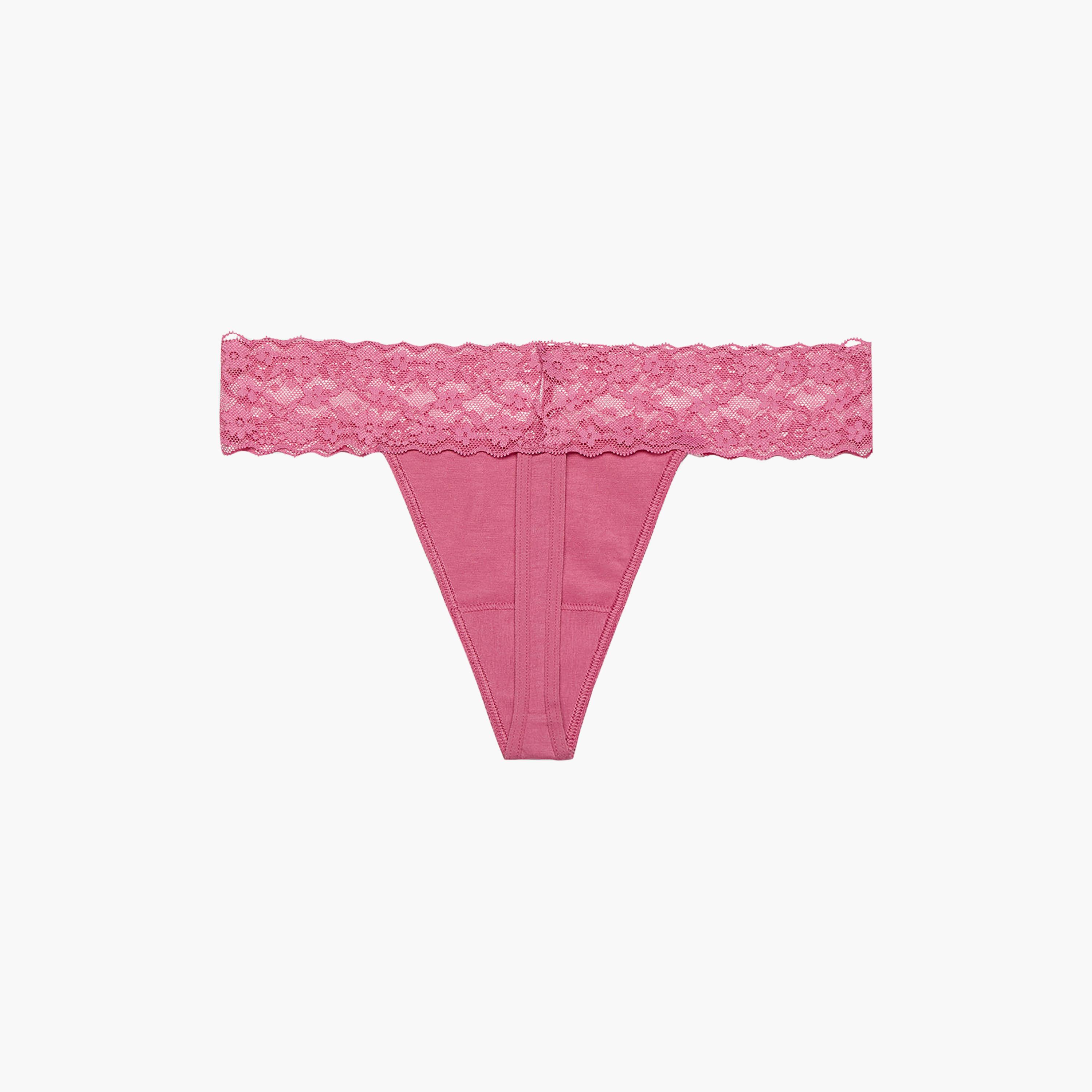 La Senza Remix Low Coverage Women's Thong Panties-women-clothing-lingerie-panties-image-4