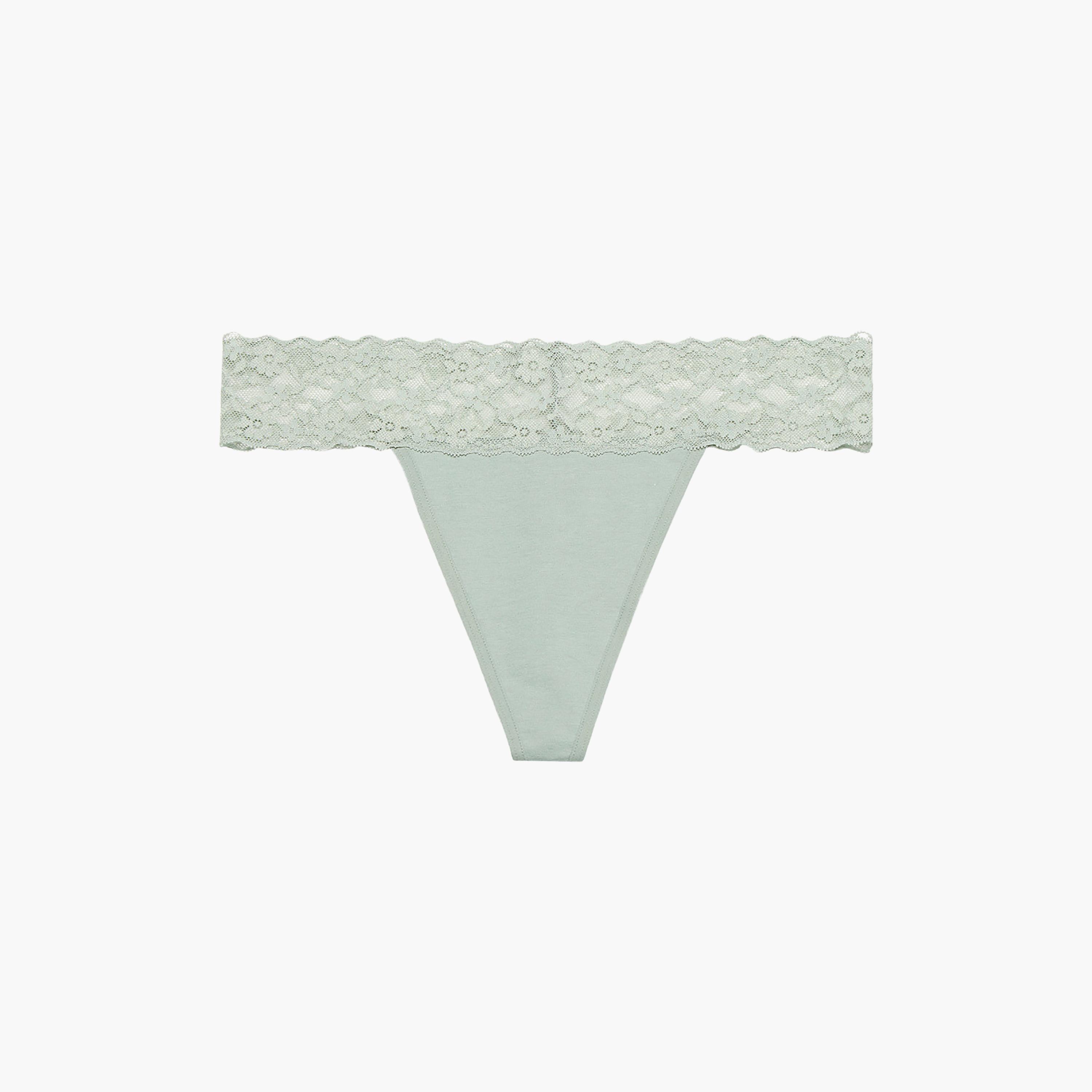 La Senza Remix Low Coverage Women's Thong Panties-women-clothing-lingerie-panties-image-3