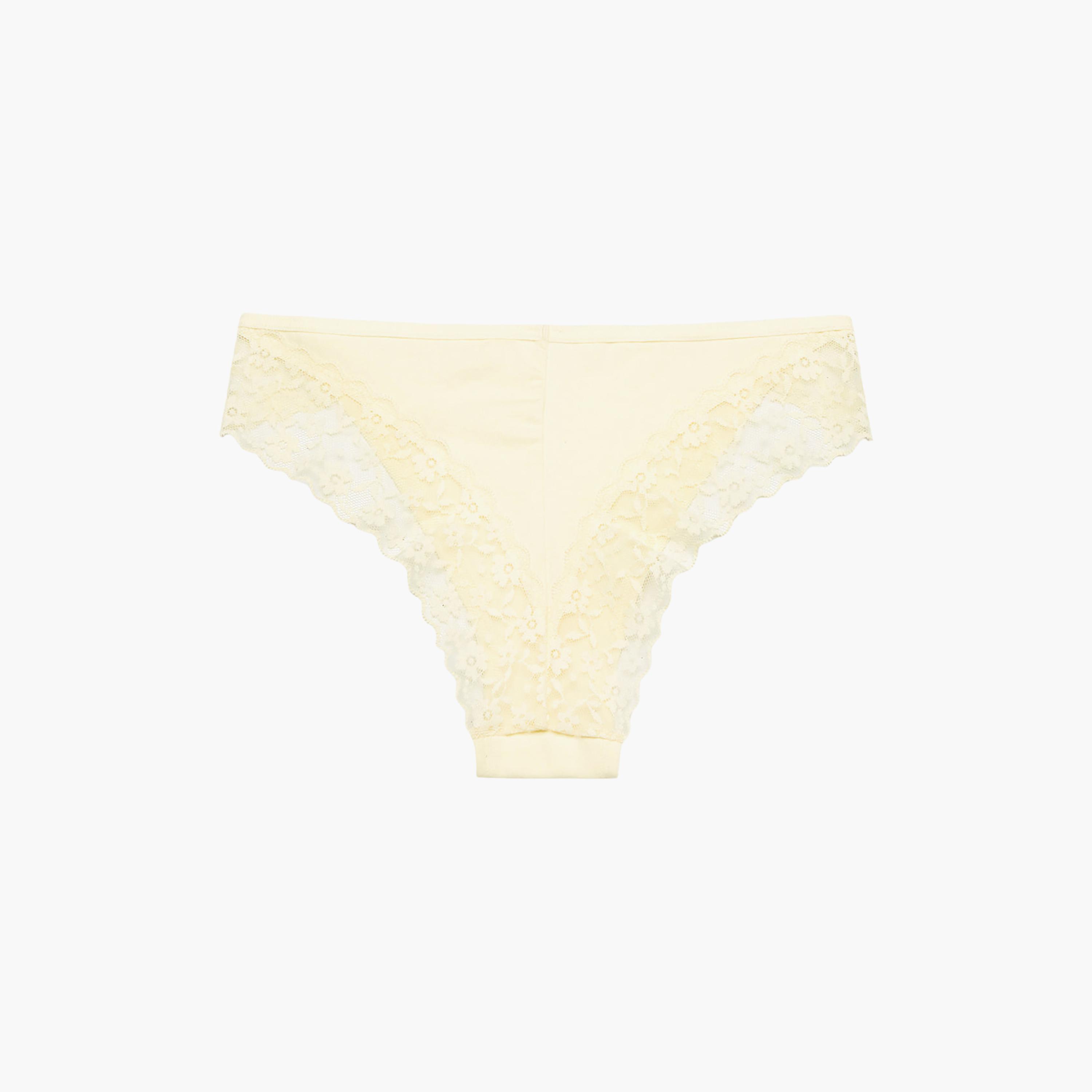 La Senza Trendy Remix Cotton Lace Medium Coverage Women's Cheeky Panties-women-clothing-lingerie-panties-image-4
