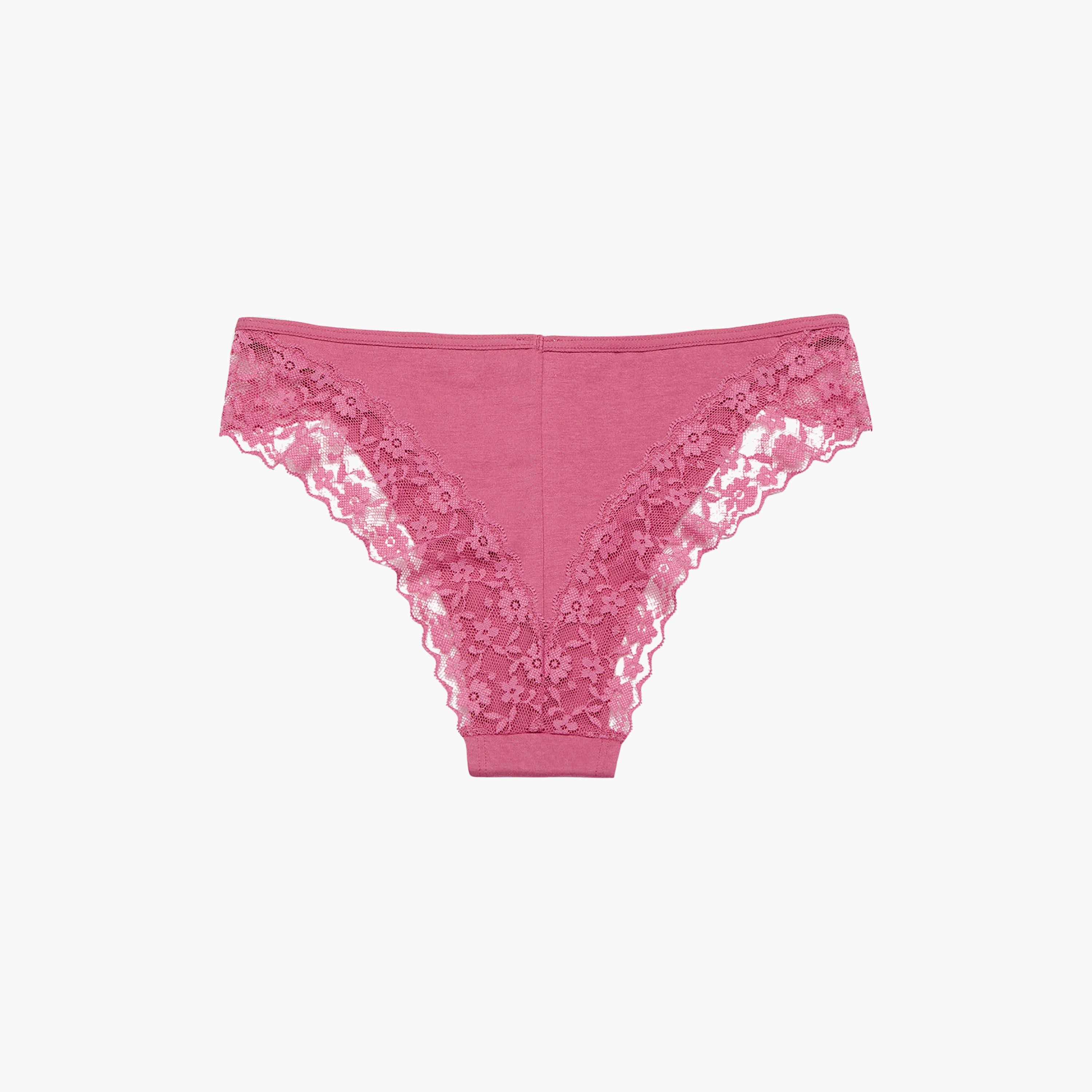 La Senza Trendy Remix Cotton Lace Medium Coverage Women's Cheeky Panties-women-clothing-lingerie-panties-image-5