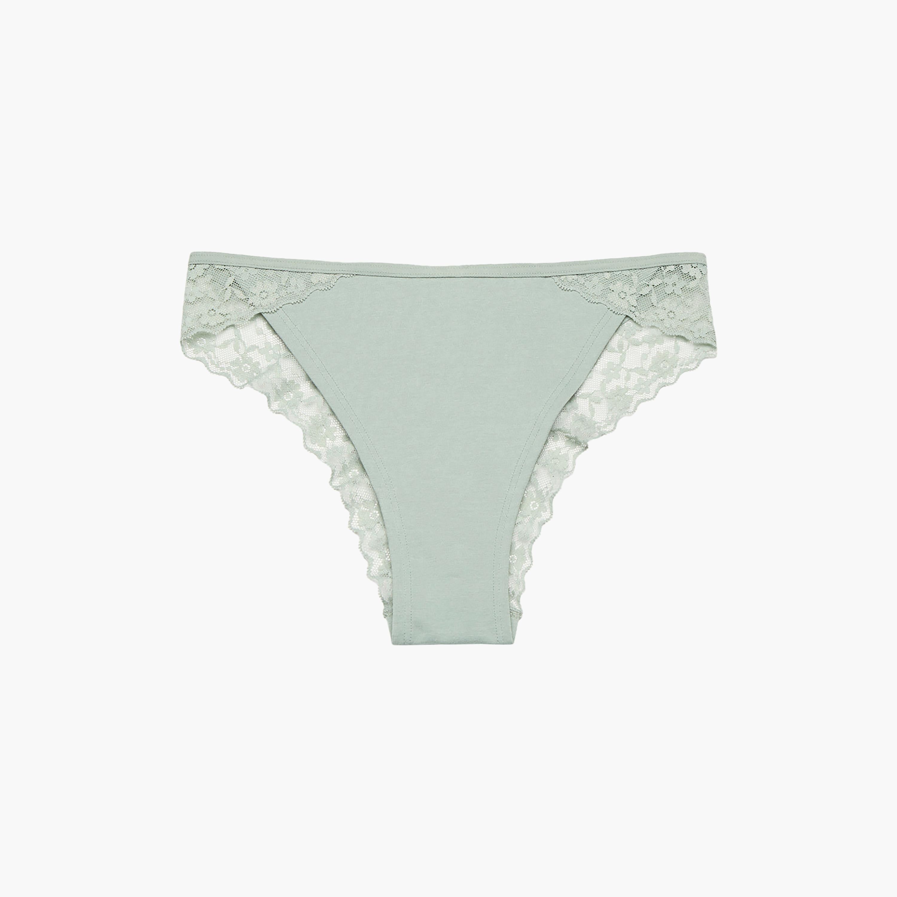 La Senza Trendy Remix Cotton Lace Medium Coverage Women's Cheeky Panties-women-clothing-lingerie-panties-image-3
