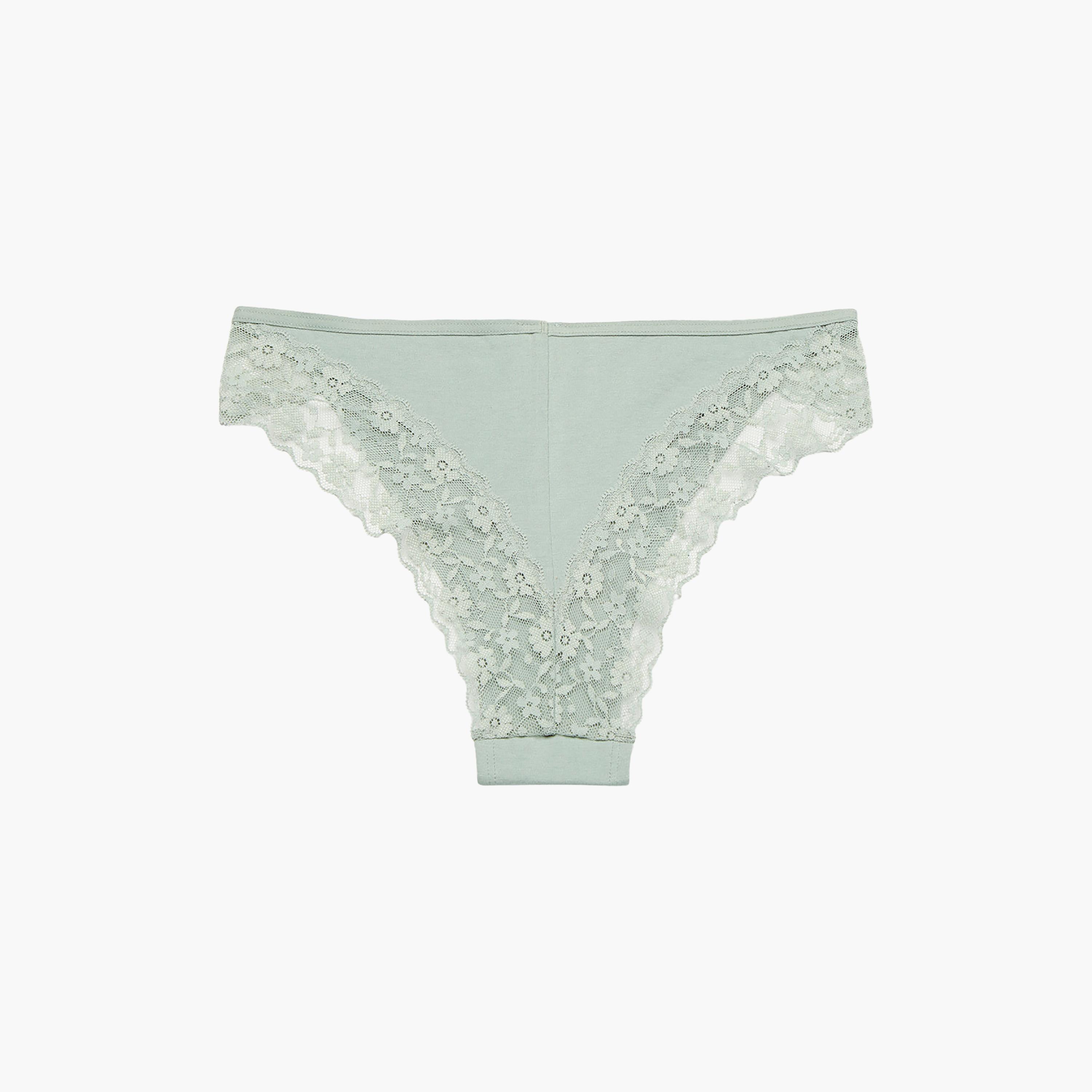 La Senza Trendy Remix Cotton Lace Medium Coverage Women's Cheeky Panties-women-clothing-lingerie-panties-image-4