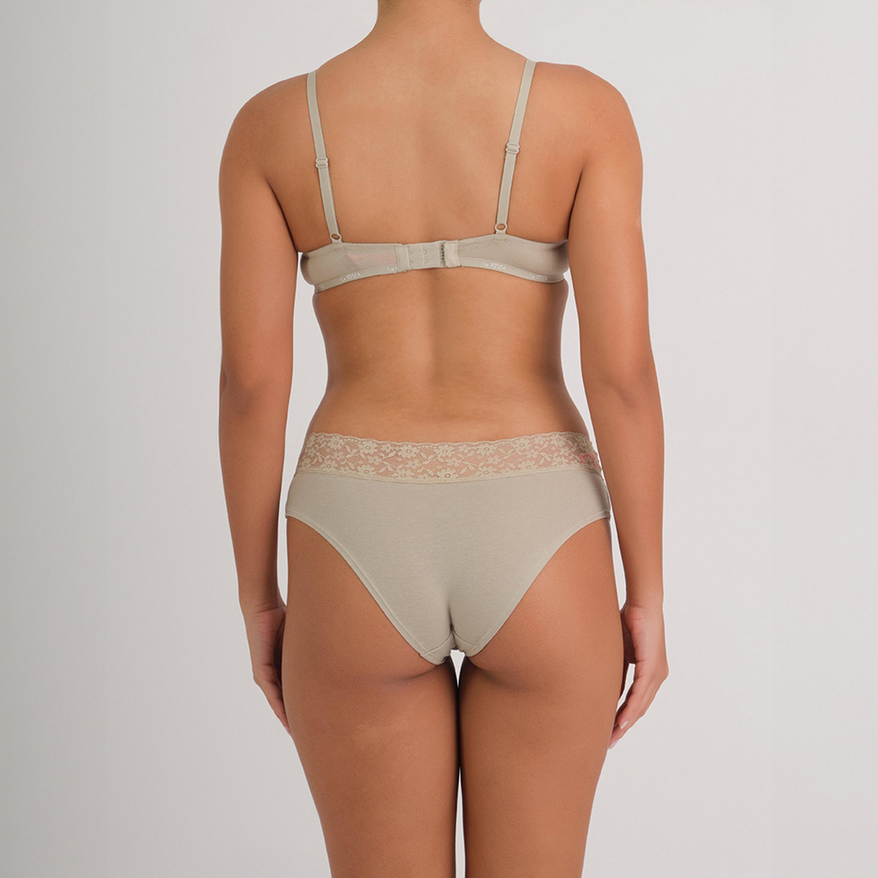 La Senza Trendy Grey Lace Full Coverage Women's Hipster Panty-women-clothing-lingerie-panties-image-4
