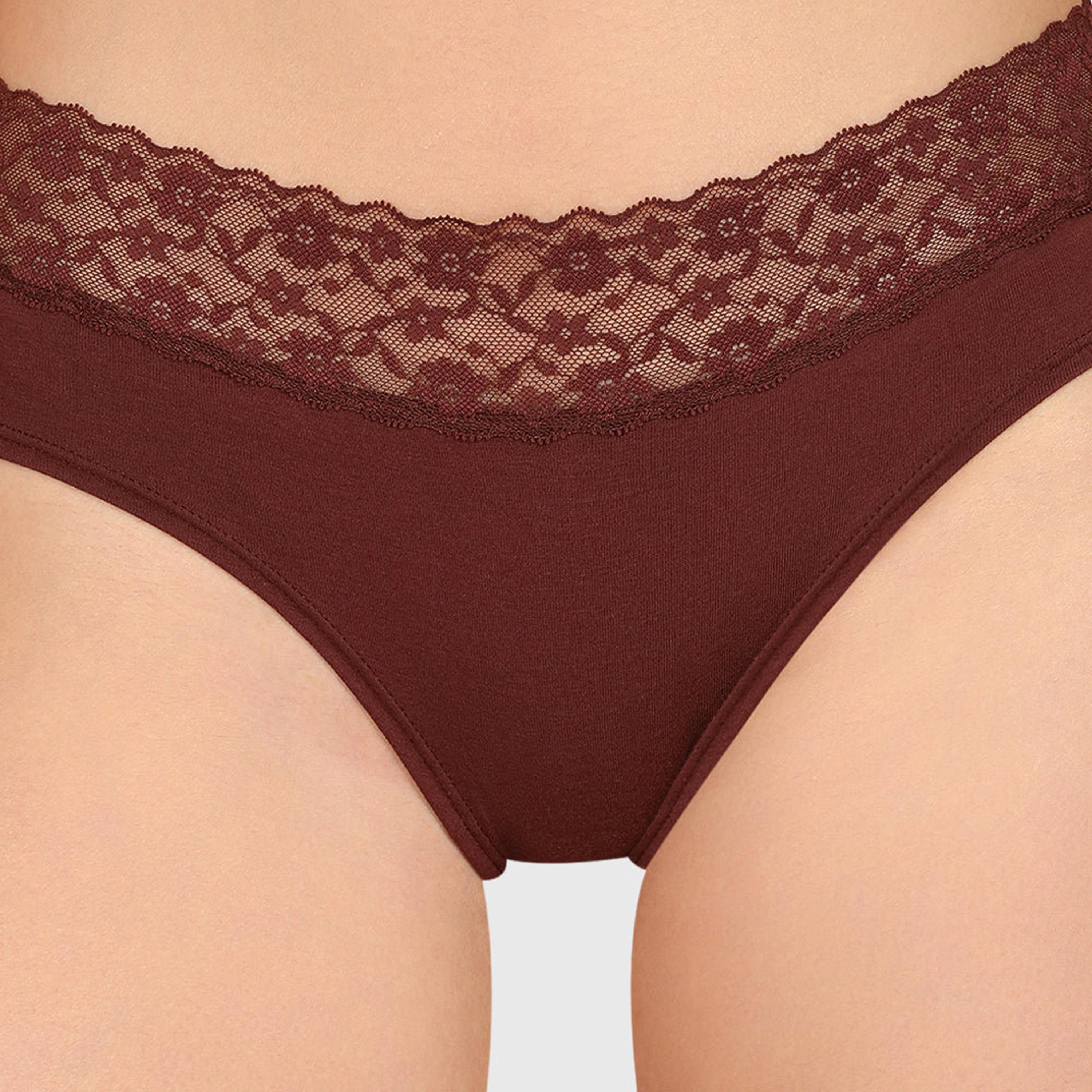 ملابس داخلية نسائية هيبستر قطن ريميكس تريندي تغطية متوسطة من لا سينزا-women-clothing-lingerie-panties-image-16
