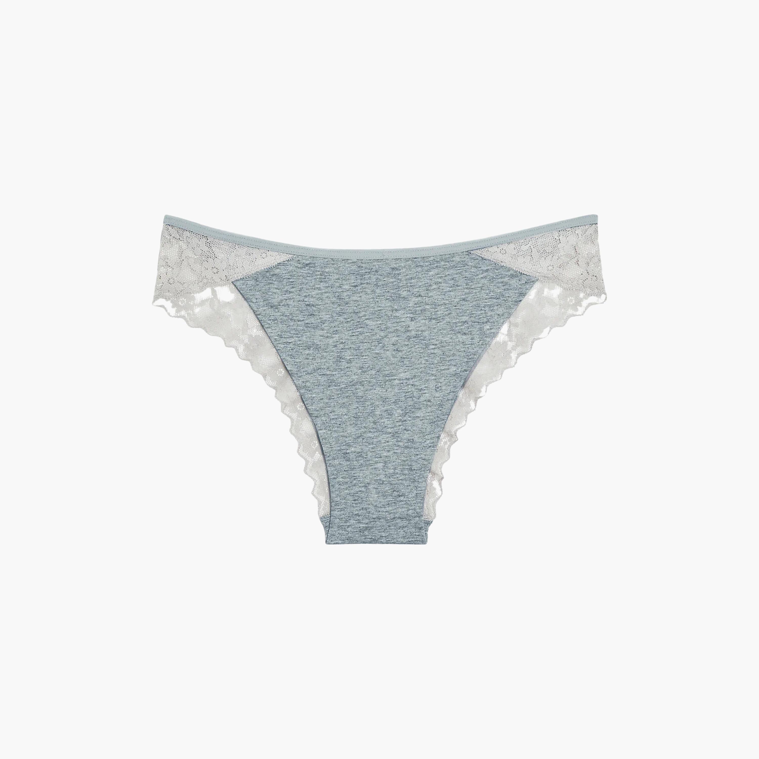 سروال داخلي نسائي "شيكي" تغطية منخفضة "ريمكس" - رمادي من لا سنزا-women-clothing-lingerie-panties-image-4