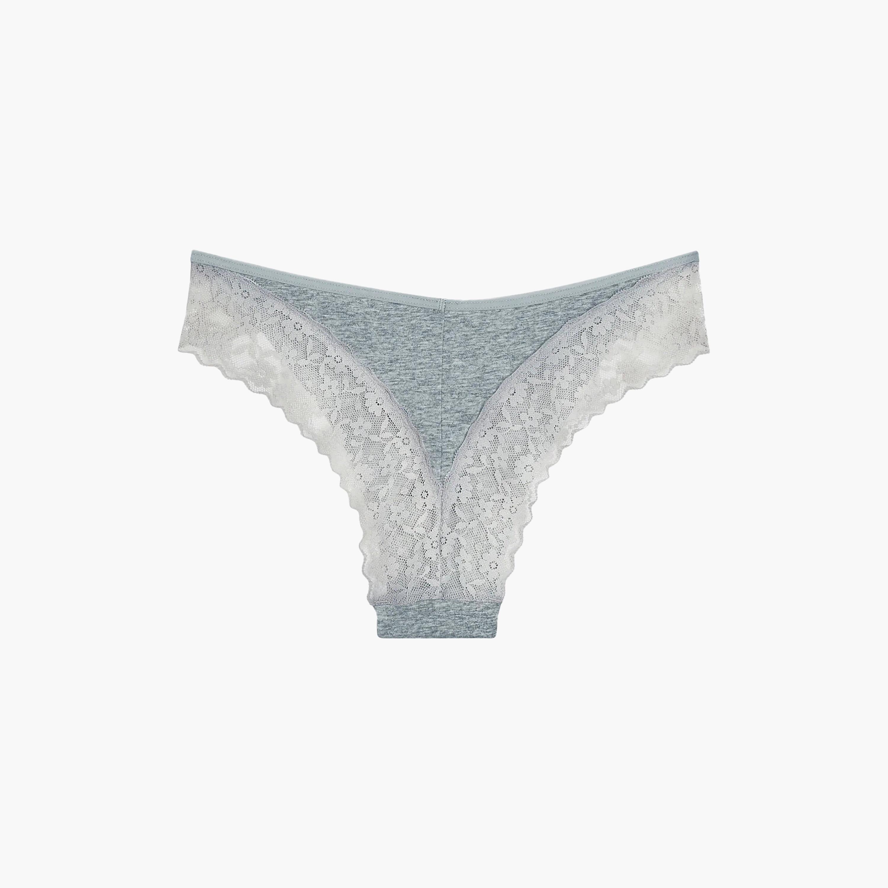 سروال داخلي نسائي "شيكي" تغطية منخفضة "ريمكس" - رمادي من لا سنزا-women-clothing-lingerie-panties-image-5
