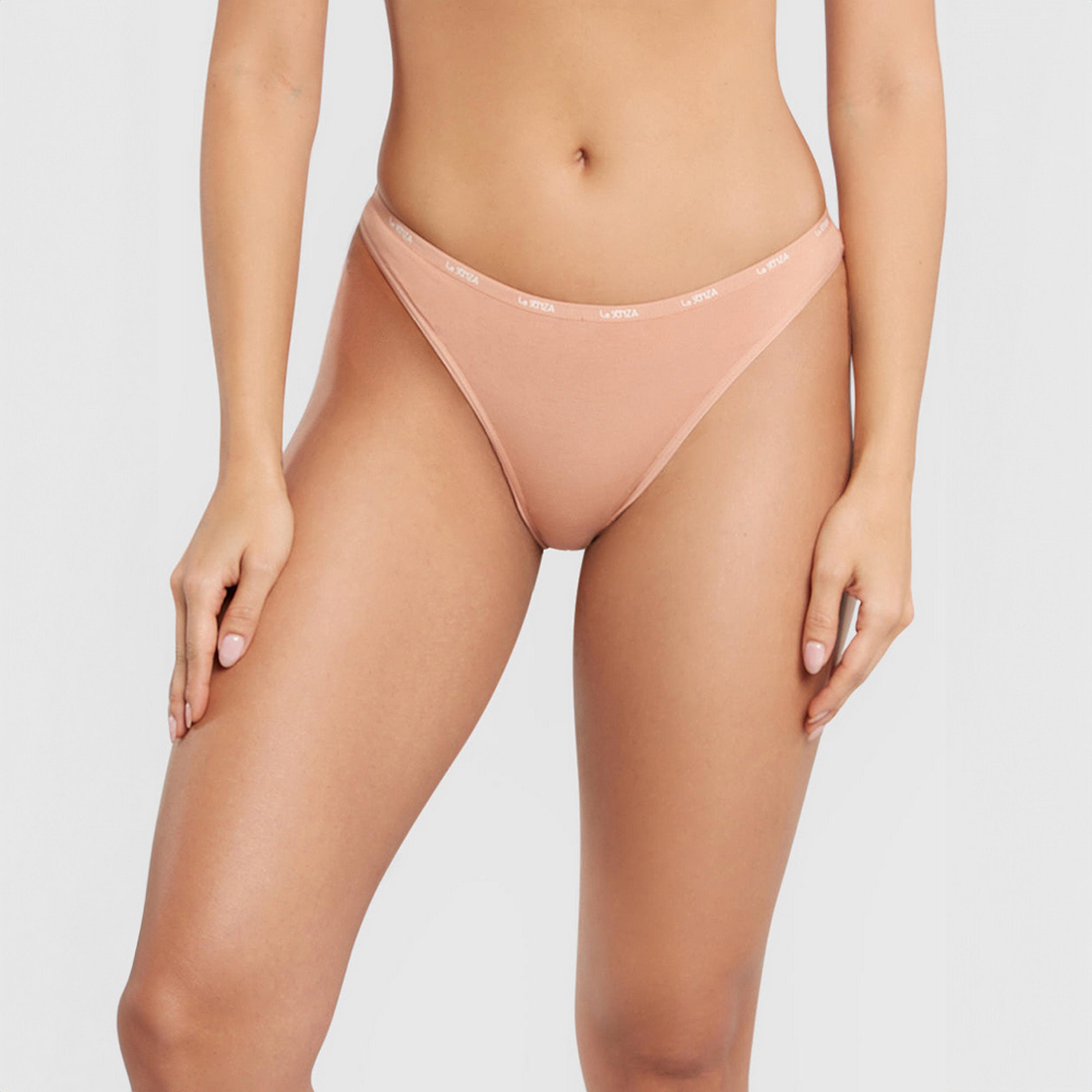 سروال داخلي نسائي بيكيني قطن ريمكس بتغطية متوسطة من لا سنزا-women-clothing-lingerie-panties-image-1