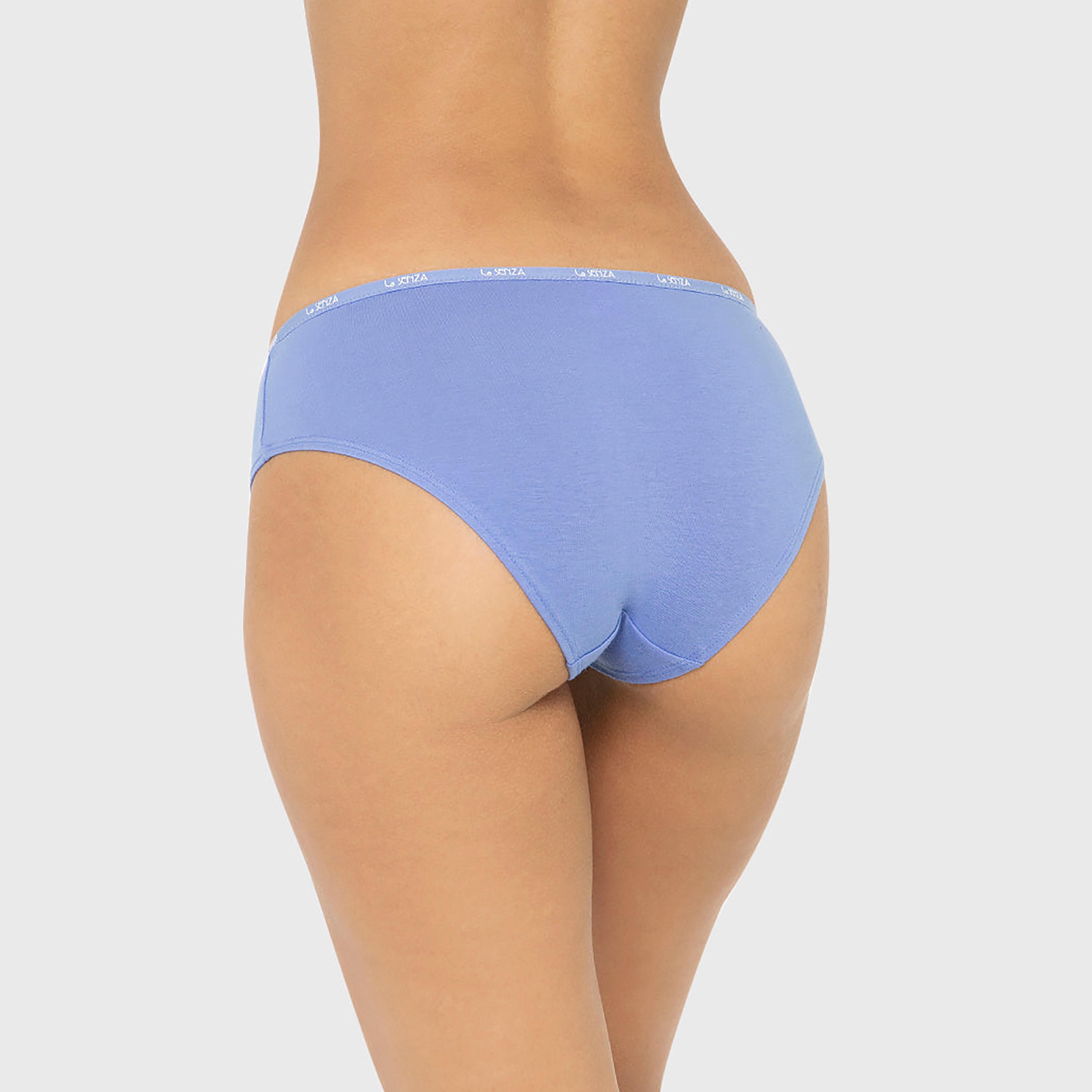 La Senza Cotton Plain Medium Coverage Women's Hipster Panties-women-clothing-lingerie-panties-image-3