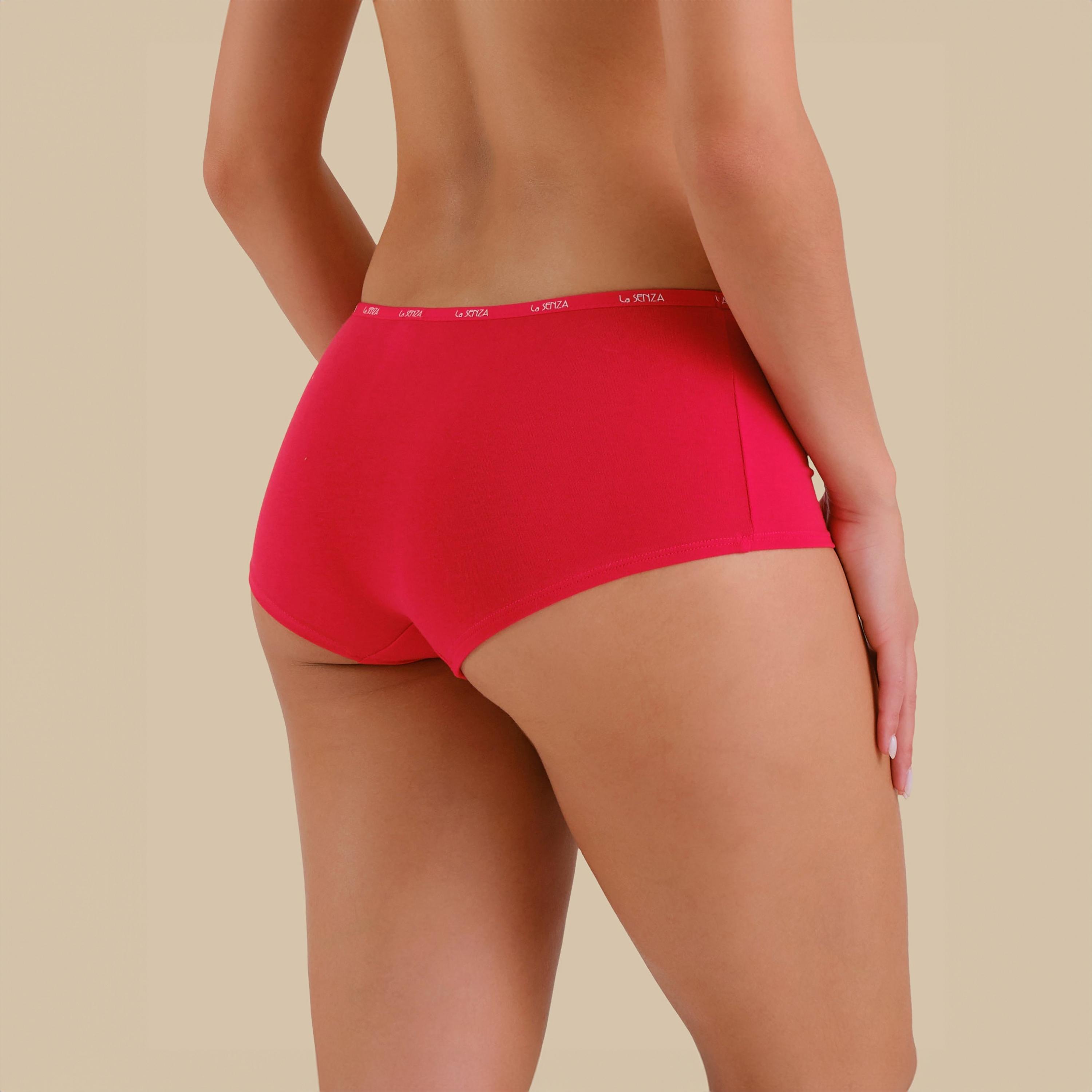 La Senza Essentials Skinny Logo Full Coverage Women's Boyshort Panty-women-clothing-lingerie-panties-image-11