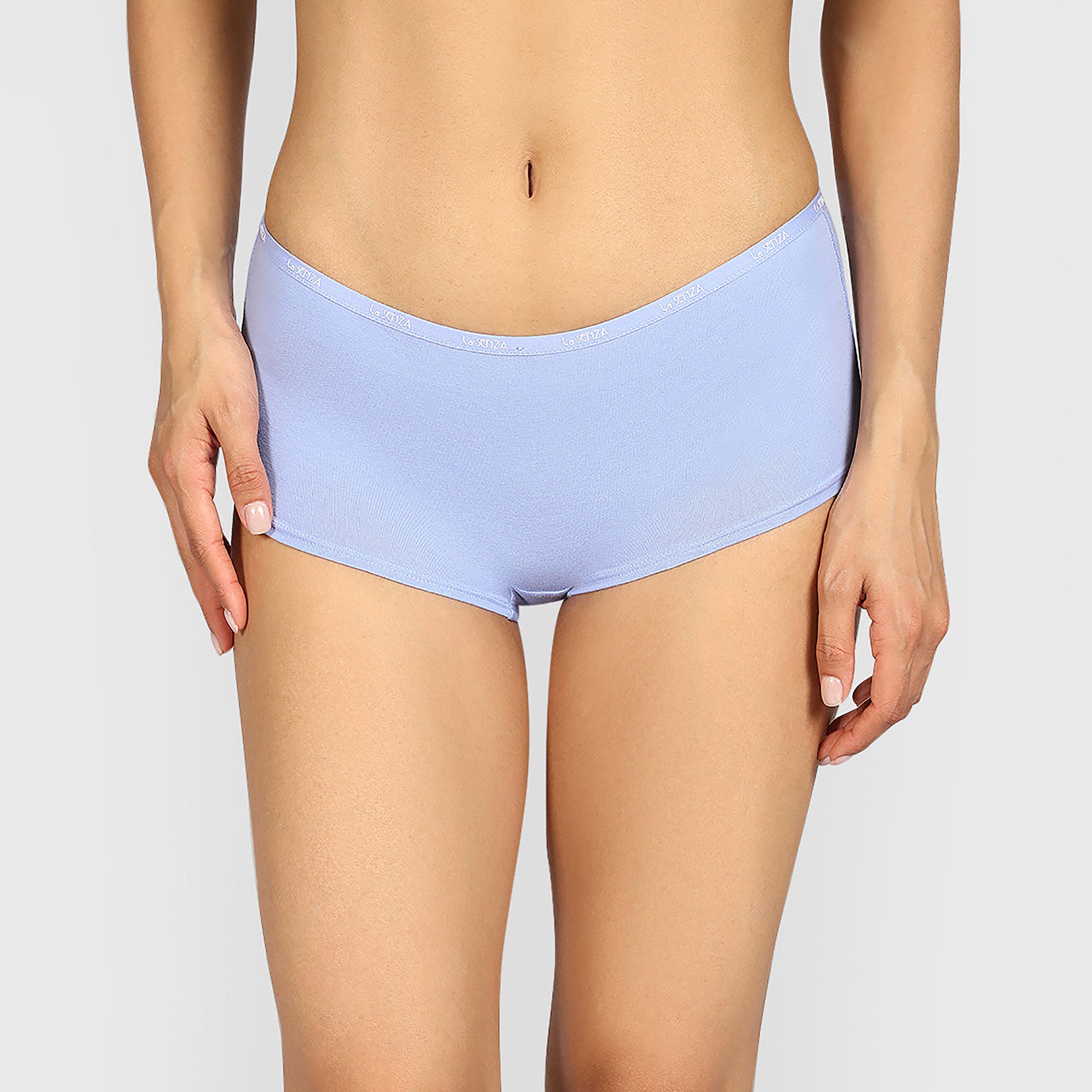 ملابس داخلية نسائية بوي شورت تغطية كاملة قطن ريميكس من لا سينزا-women-clothing-lingerie-panties-image-5