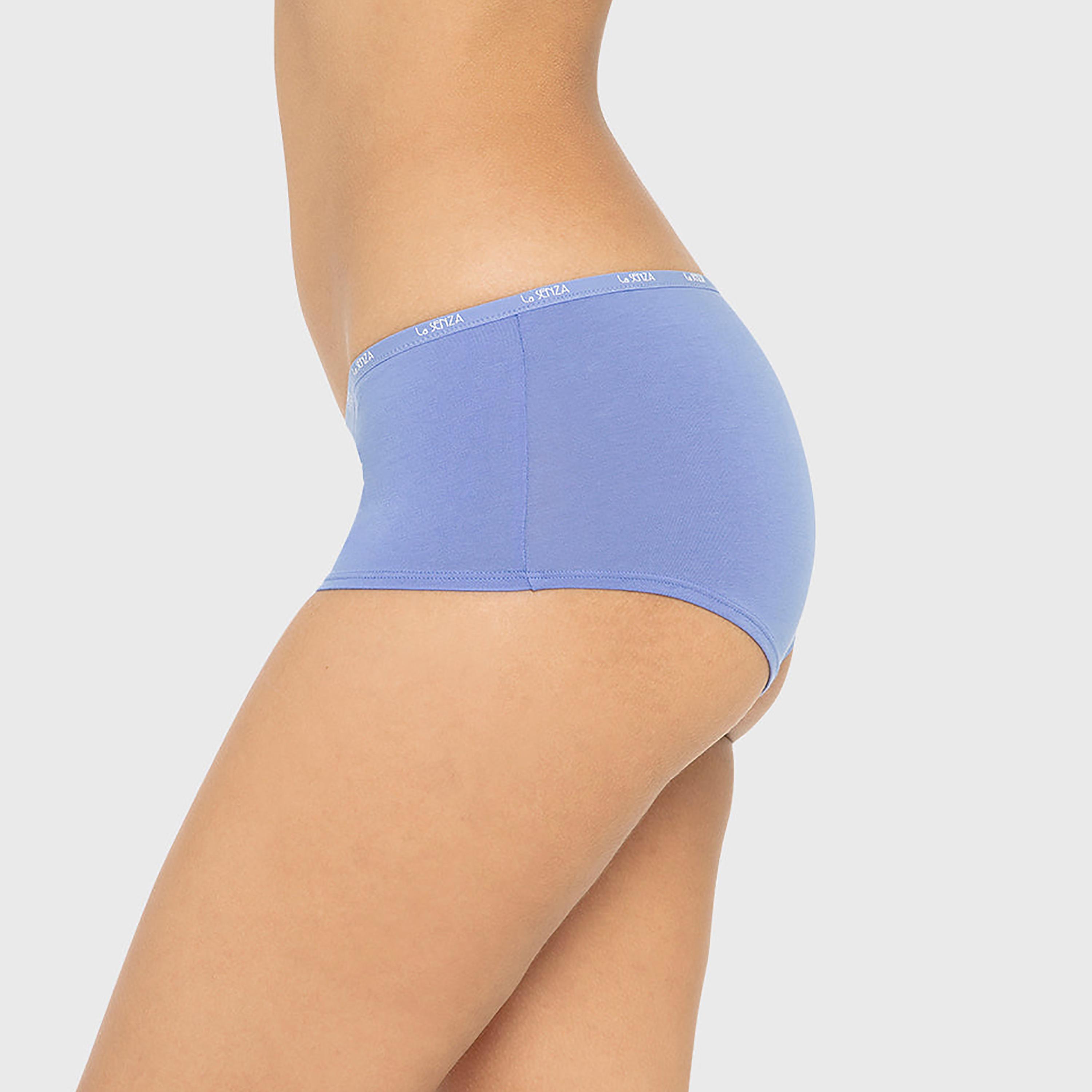 سروال داخلي نسائي "بوي شورت" قطني سادة بتغطية كاملة من لا سينزا-women-clothing-lingerie-panties-image-8