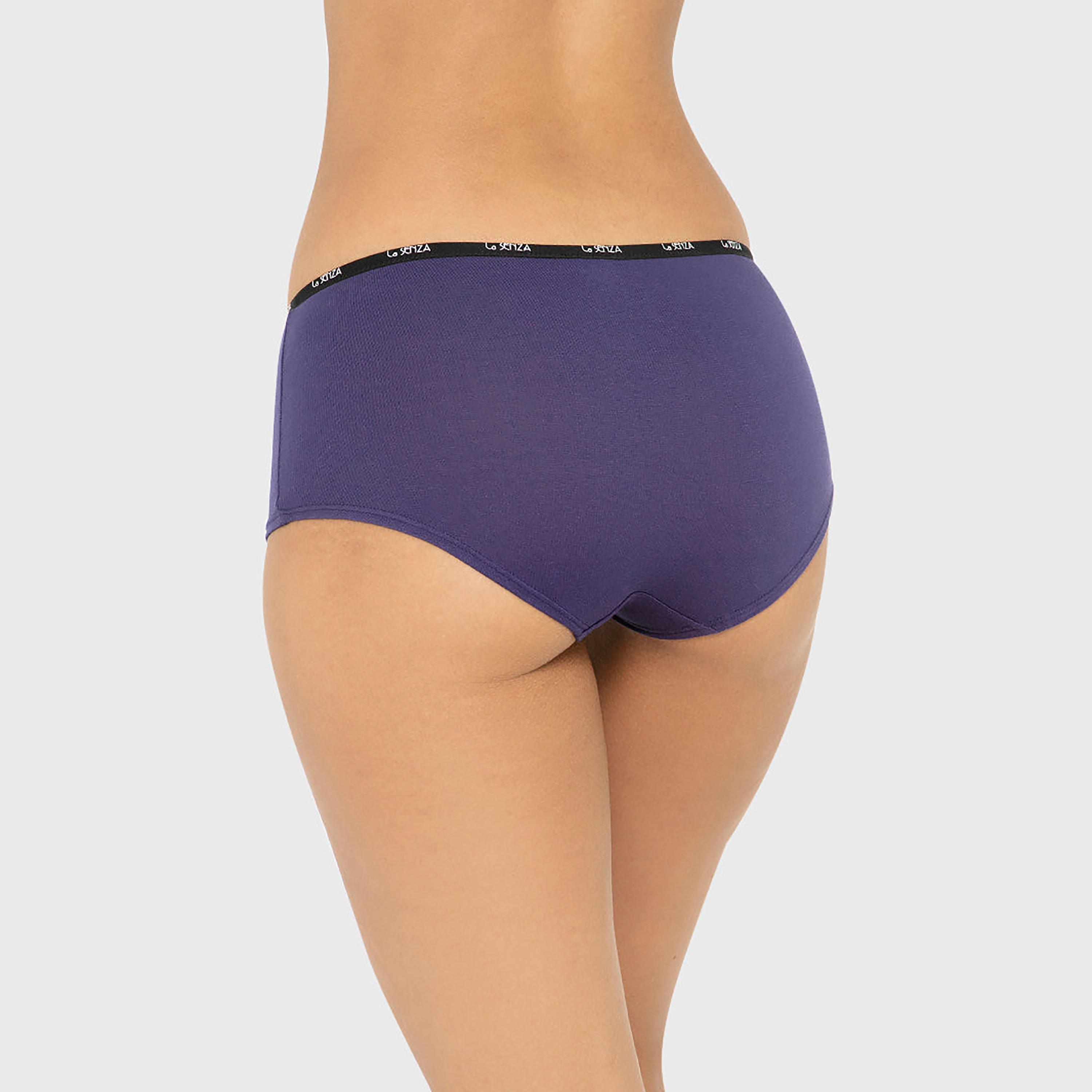 ملابس داخلية نسائية بوي شورت تغطية كاملة قطن ريميكس من لا سينزا-women-clothing-lingerie-panties-image-27
